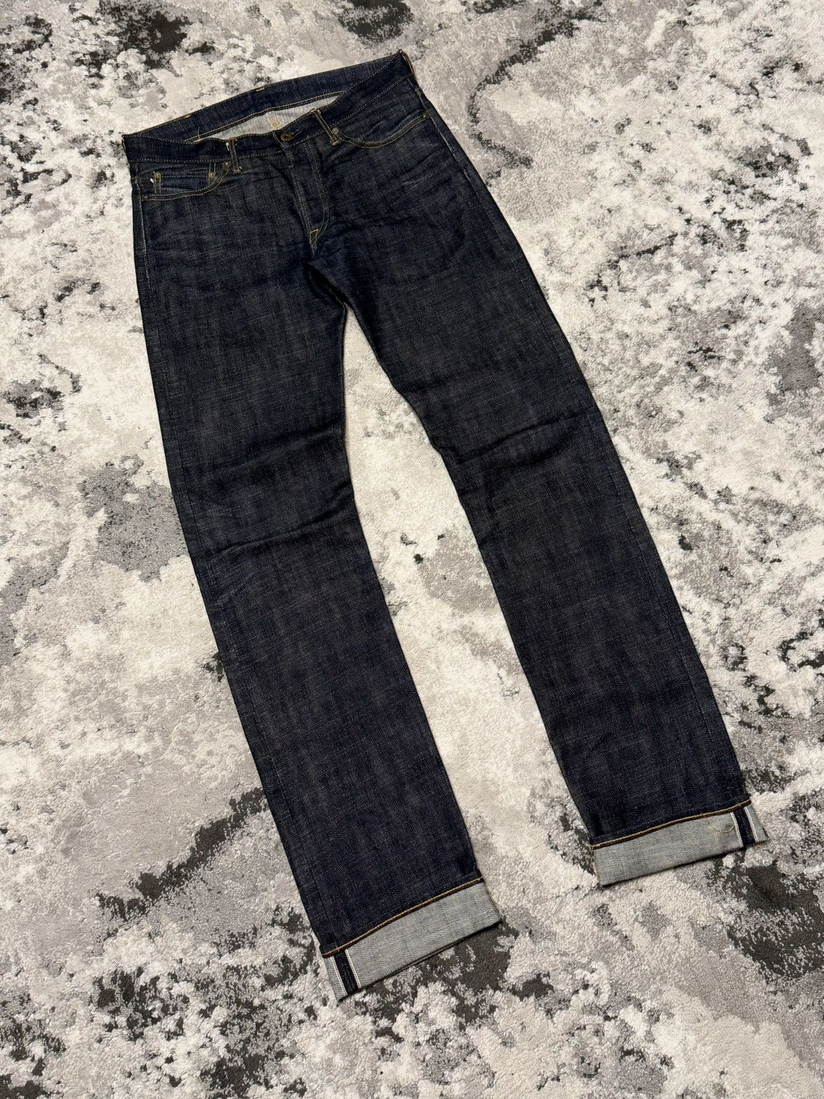 Japan Blue Crazy Japan Blue Selvedge Indigo Jeans Hedi Yohji Raf Miyake Size US 31 - 1 Thumbnail