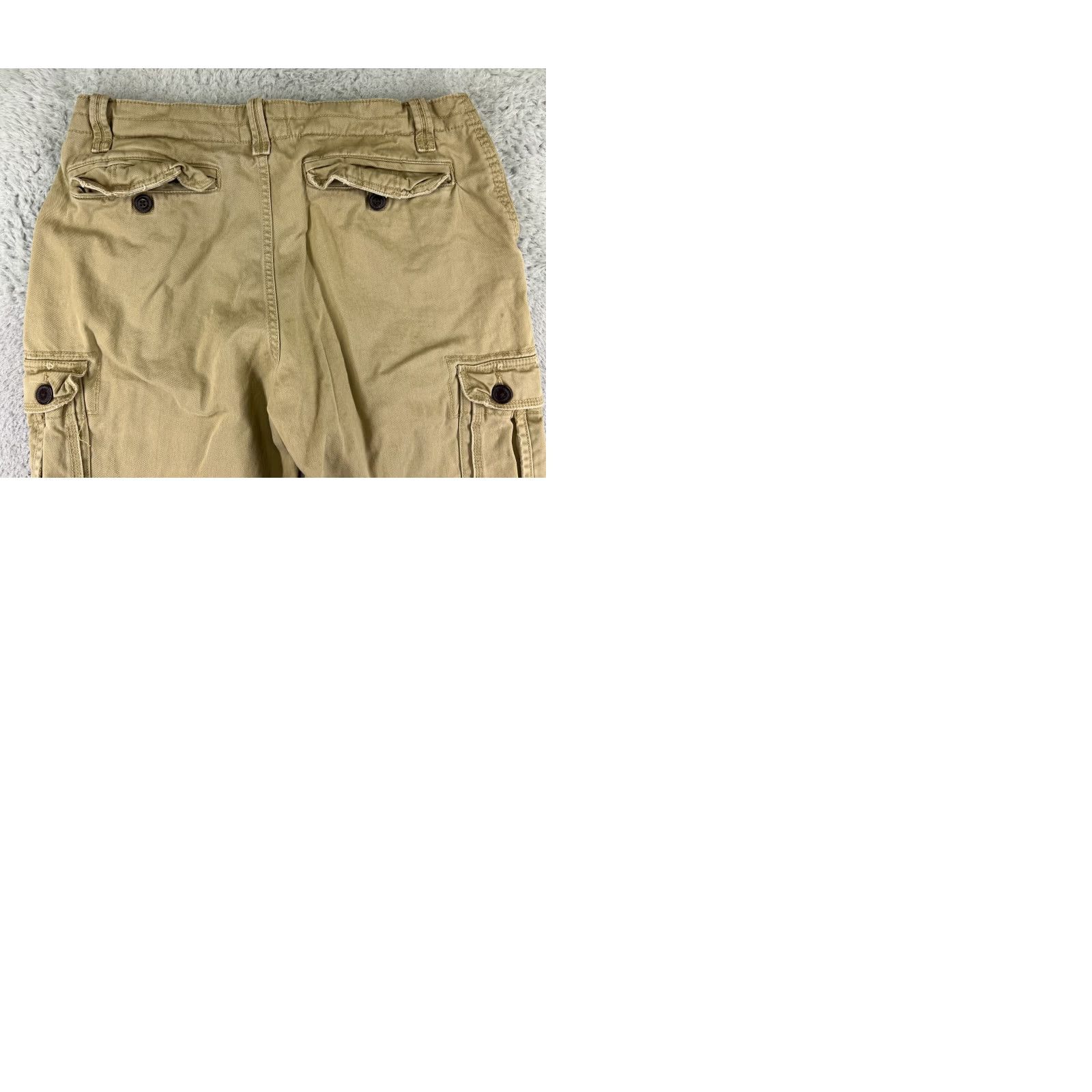 Vintage Redhead Mens Cargo Pants 36 Beige 100% Cotton Twill Pockets Pocket 5-Design Canvas Relaxed Straight Size US 36 / EU 52 - 10 Thumbnail