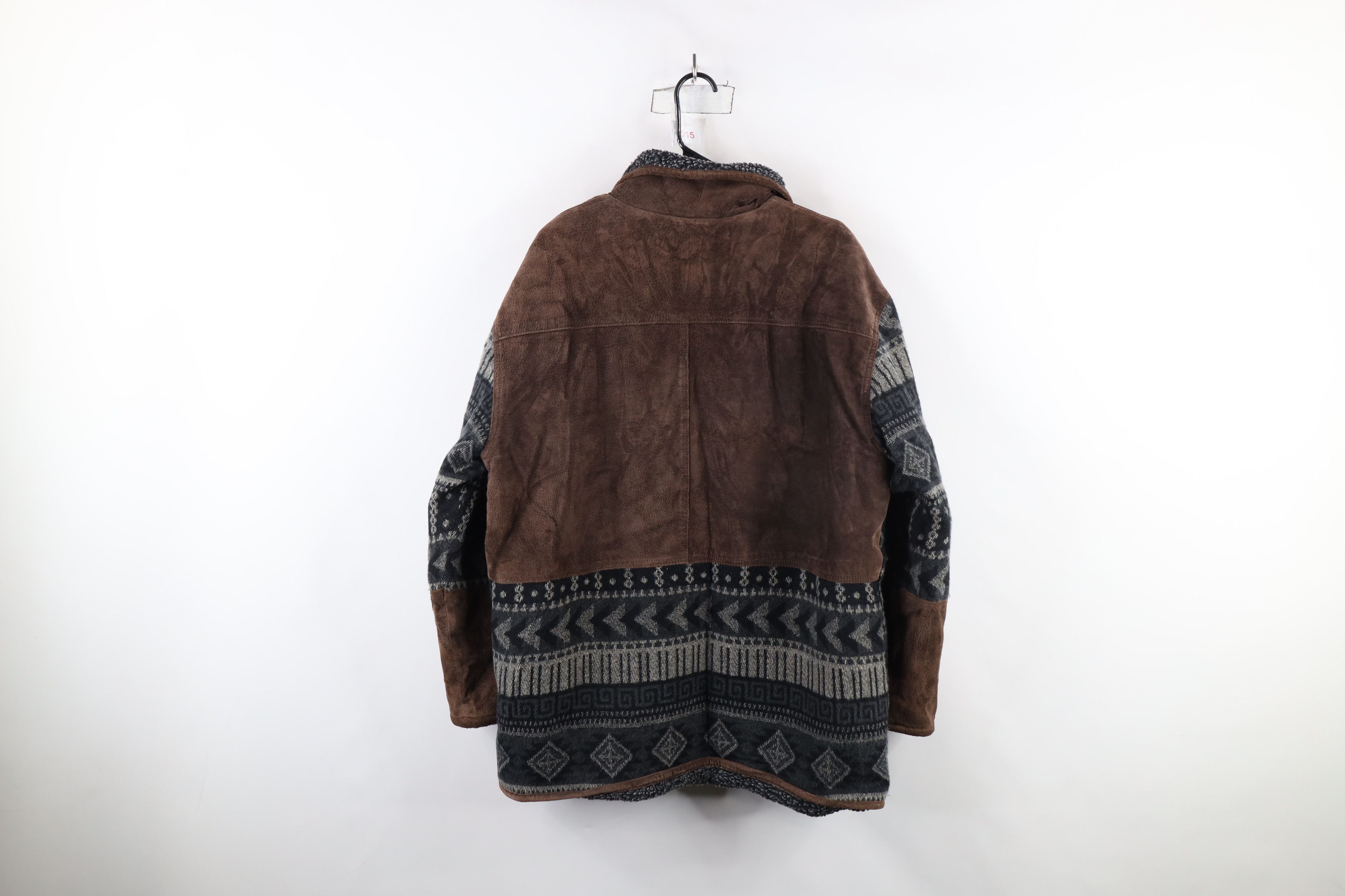 Vintage Vintage 90s Streetwear Suede Leather Southwestern Jacket Size US S / EU 44-46 / 1 - 15 Thumbnail