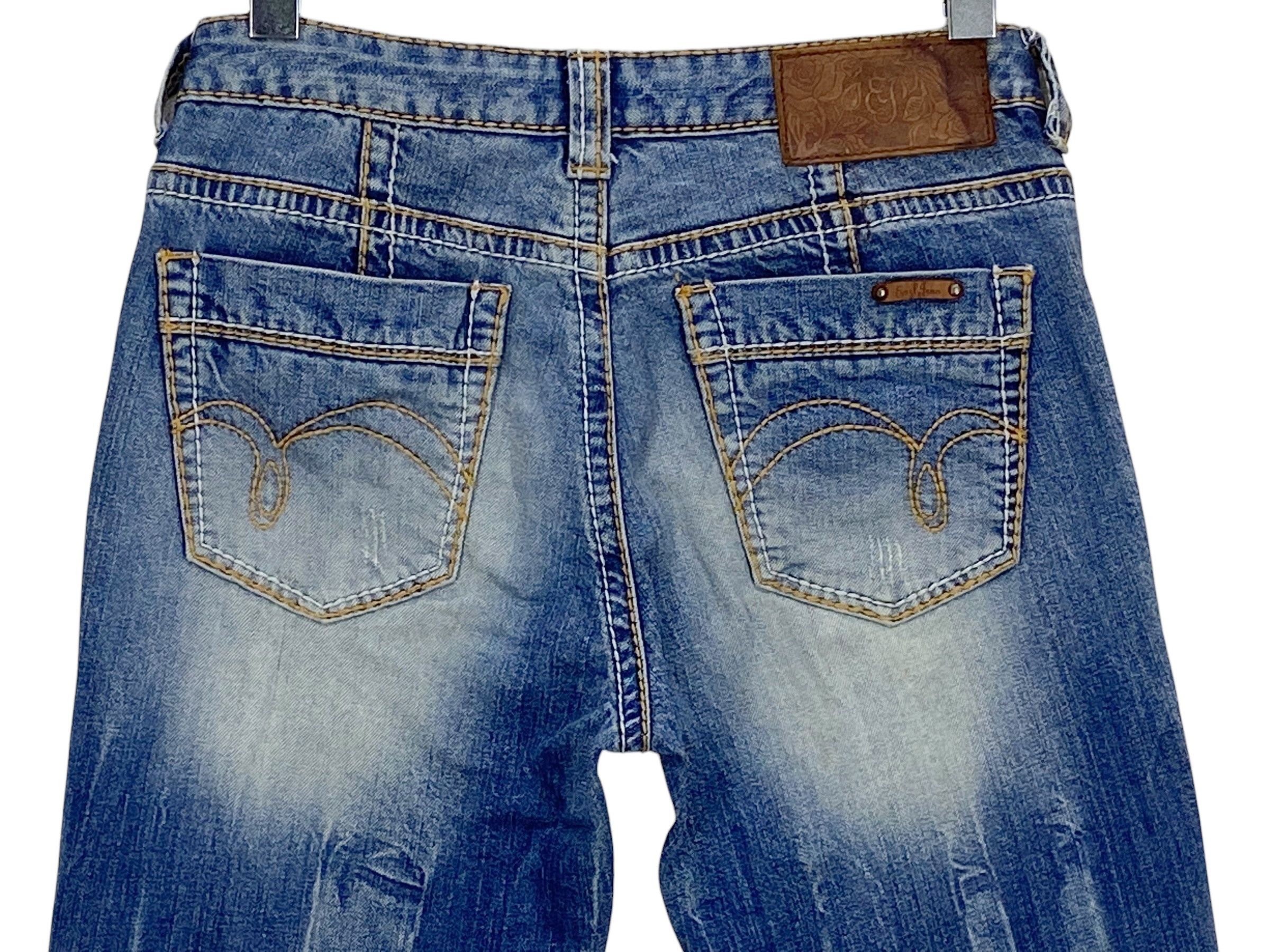 Japanese Brand Flare Jeans Cargo Bootcut Jeans Baker Pocket Pants Size US 27 - 5 Thumbnail