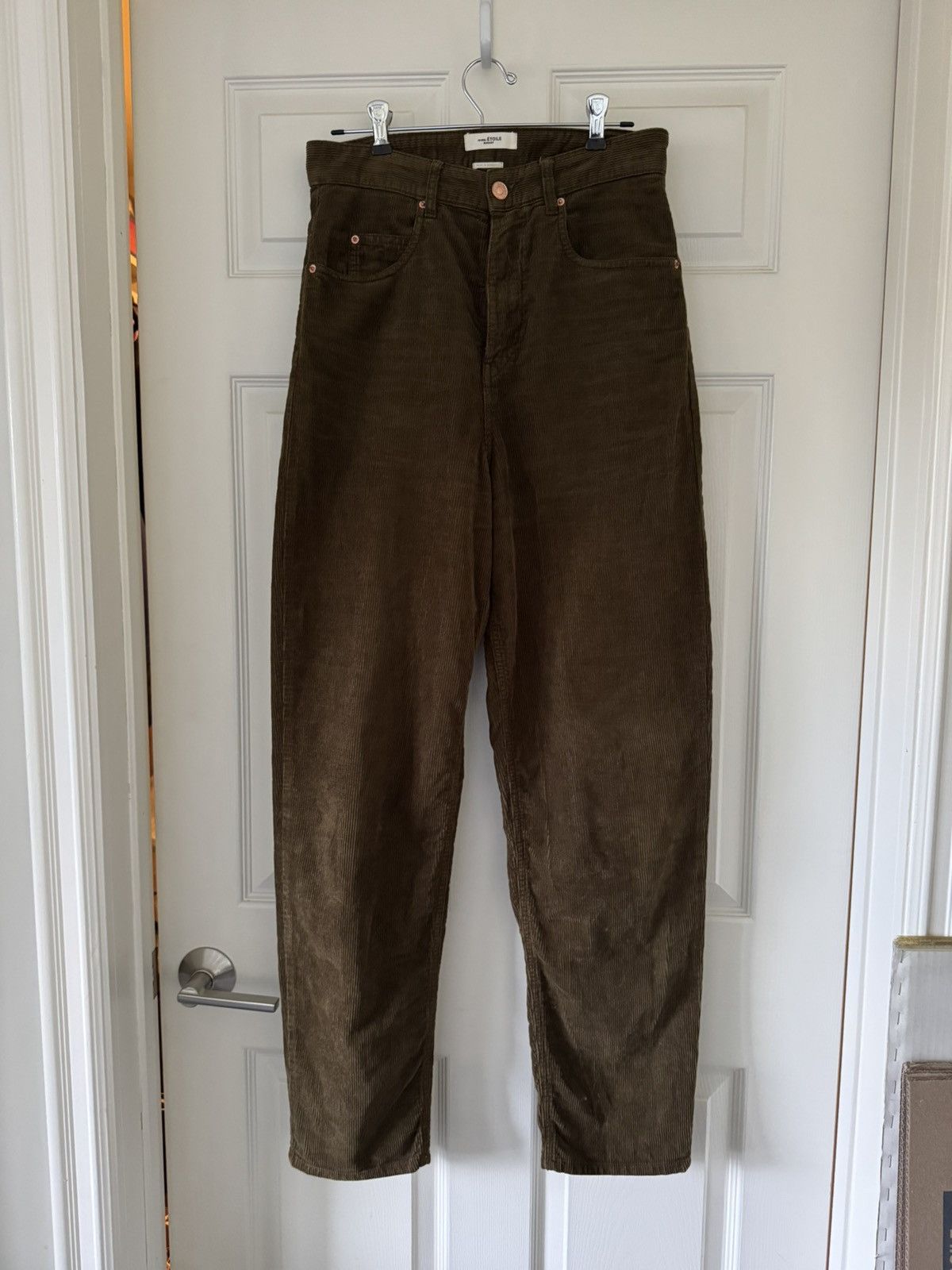 Isabel Marant Etoile Brown Corduroy pants Size 26" / US 2 / IT 38 - 1 Thumbnail