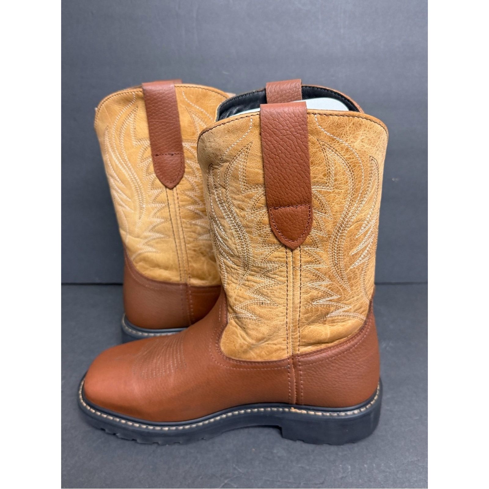 Other NEW JB Dillon Men's Reserve Boots Oak Honey Square Toe 9.5 Size US 9.5 / EU 42-43 - 6 Thumbnail