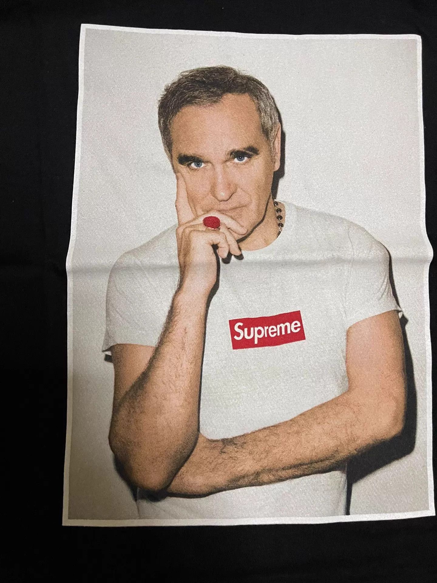 Supreme Supreme Morrissey Photo Tee New Black M/L Size US M / EU 48-50 / 2 - 3 Thumbnail