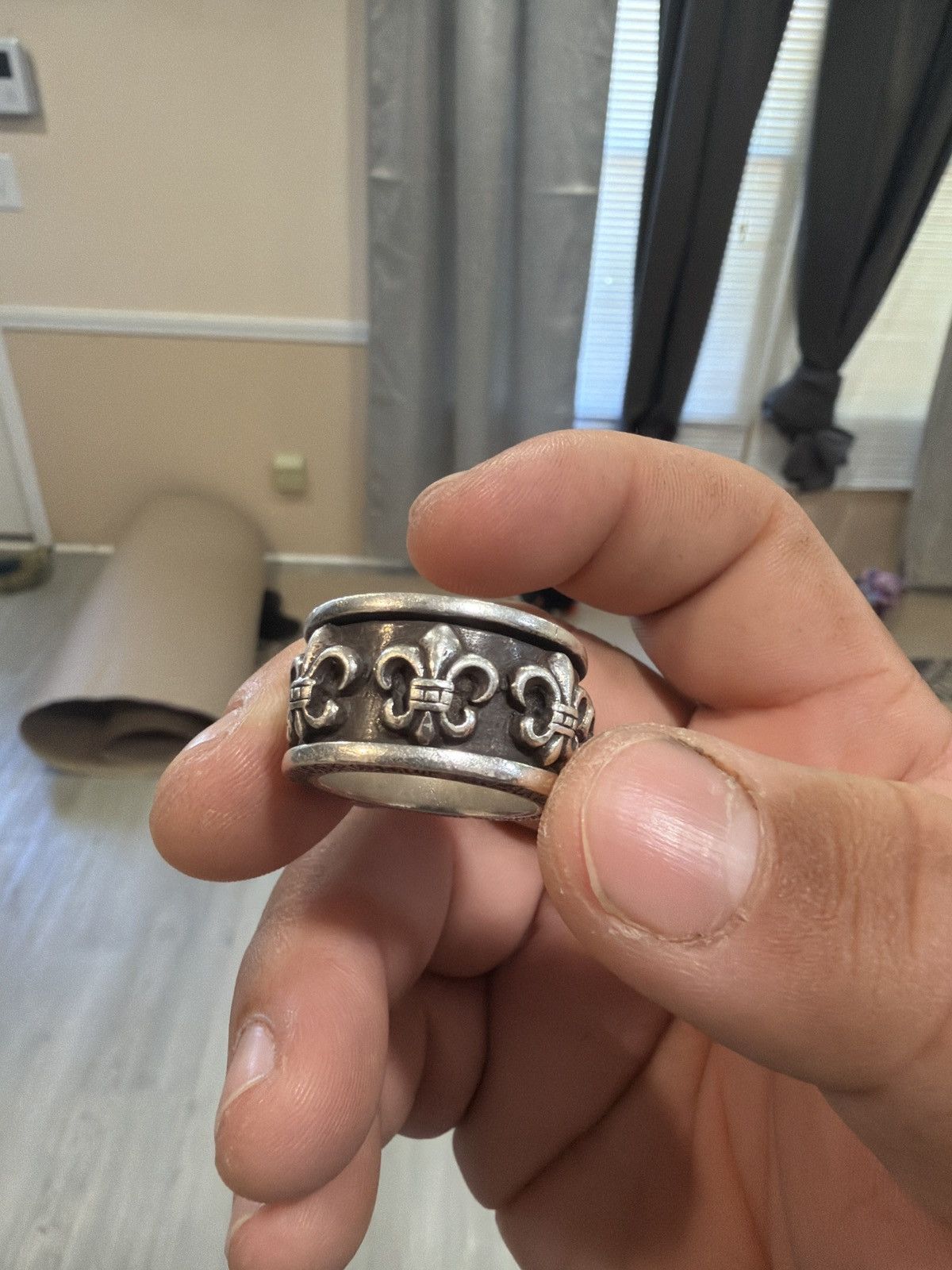 Chrome Hearts Chrome hearts fleur de lis spinner ring Size ONE SIZE - 7 Thumbnail