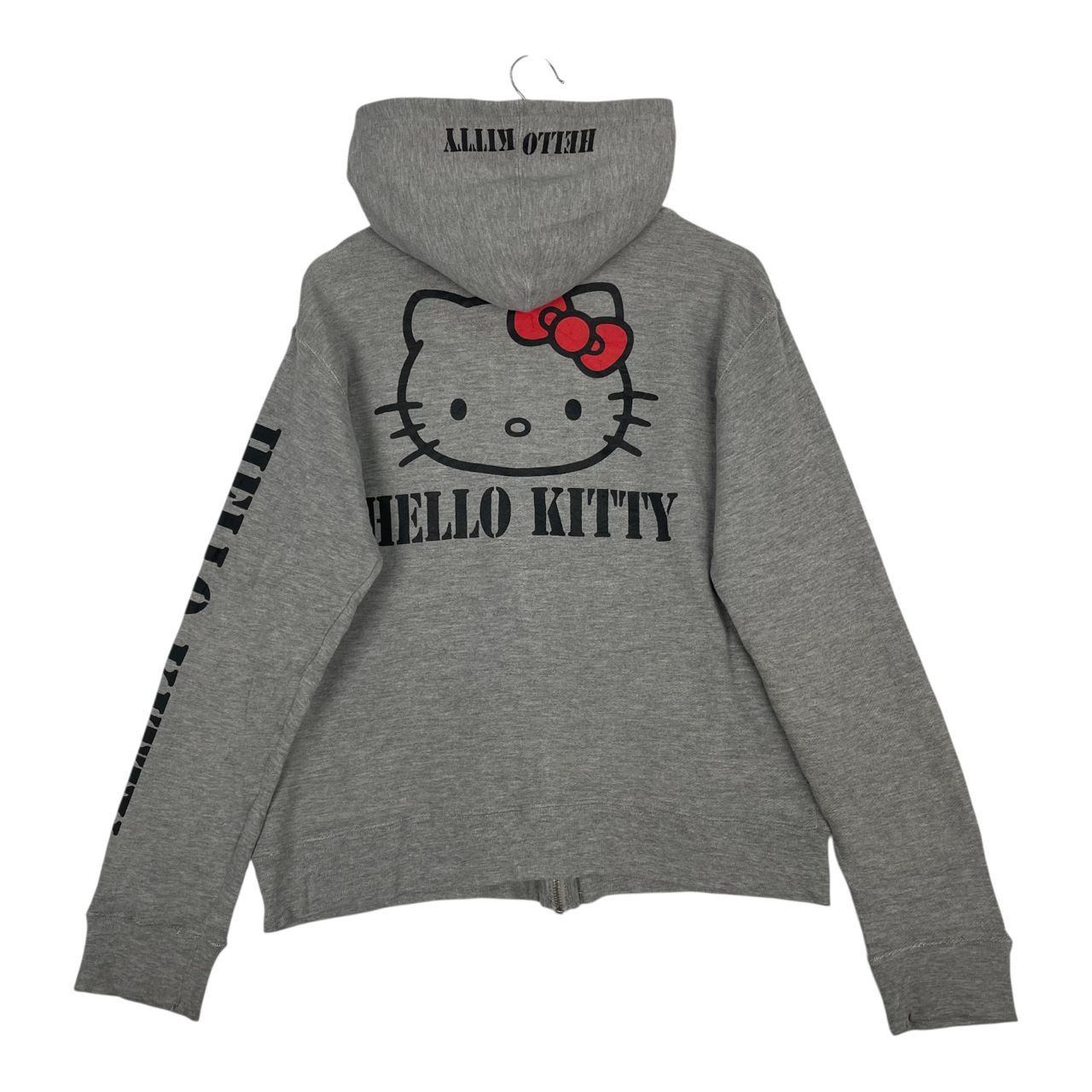 Anime Vintage Hello Kitty Backhit Printed Logo Fullzipper Hoodie Size M / US 6-8 / IT 42-44 - 1 Thumbnail