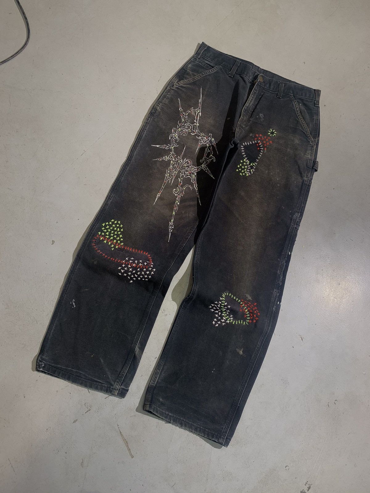 Carhartt Vintage Carhartt shashiko art work carpenter denim Size US 32 / EU 48 - 1 Thumbnail