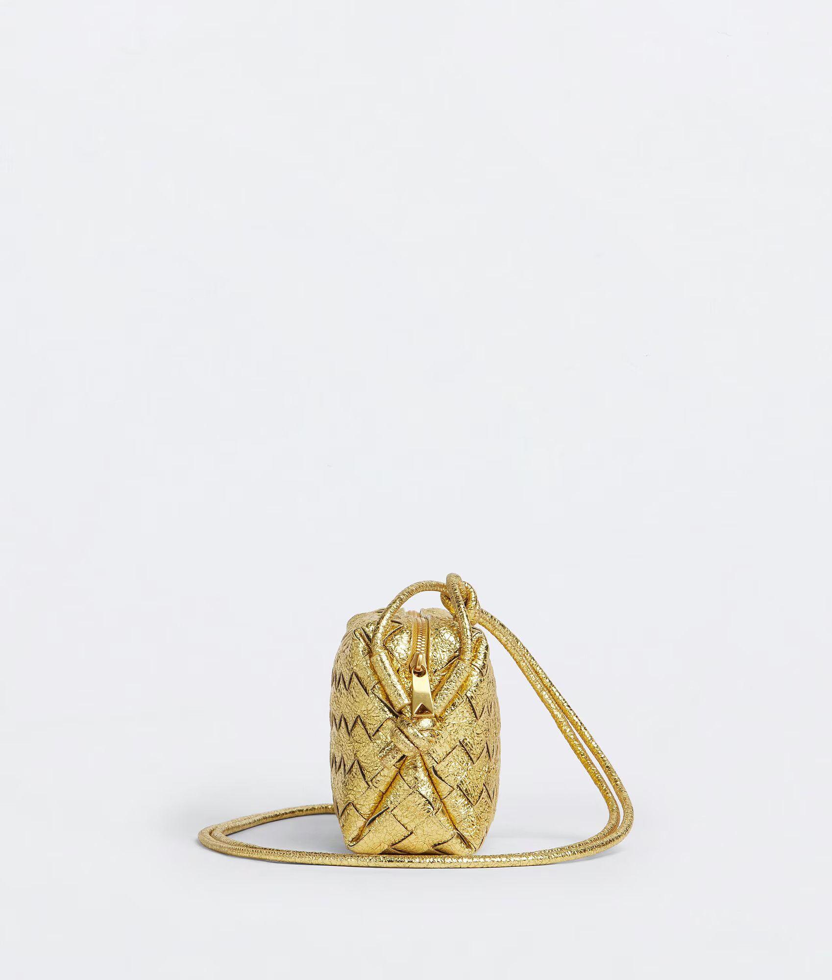 Bottega Veneta o1n1vont1124 Size: OS / Mini Loop Bag in Gold Size ONE SIZE - 2 Thumbnail