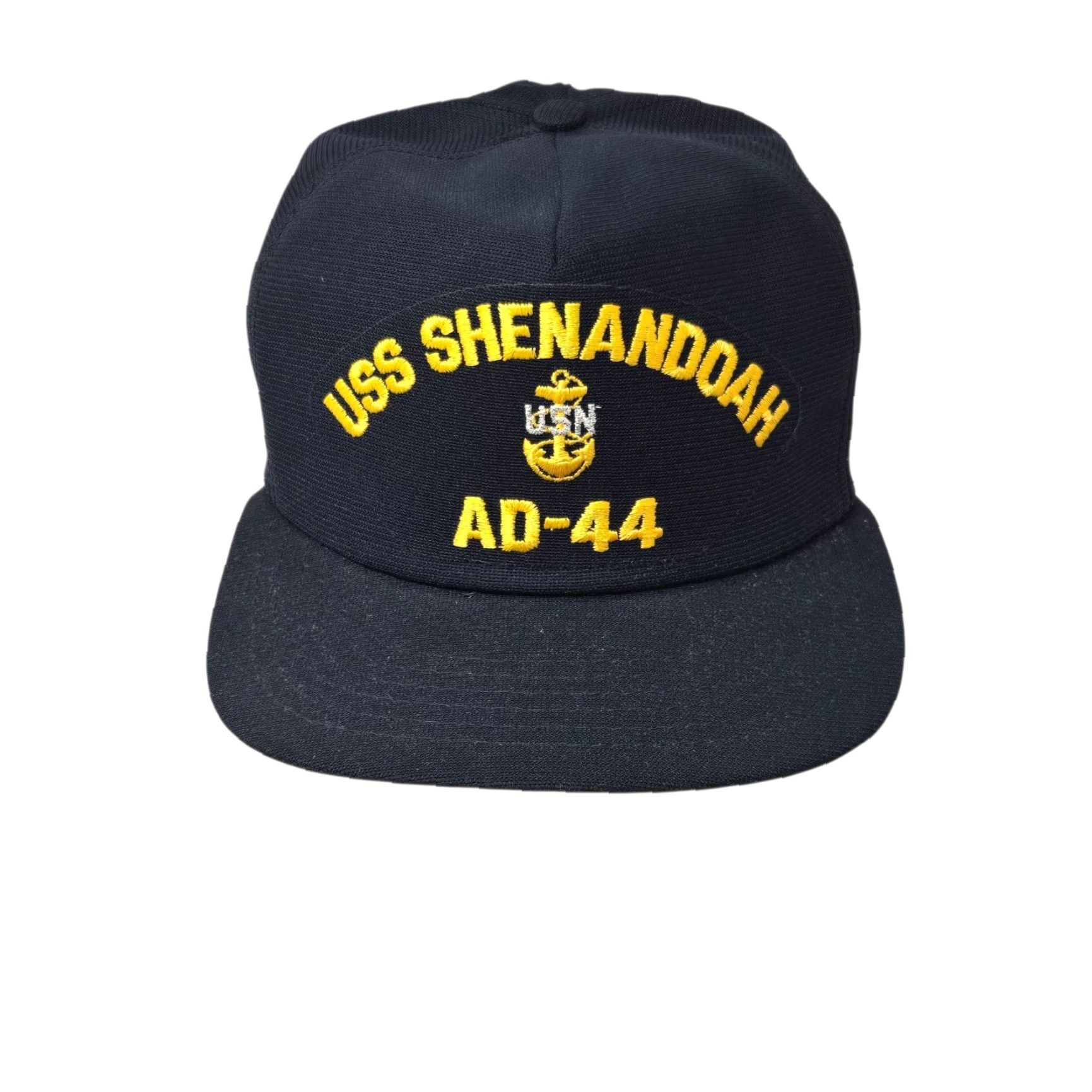 Vintage VINTAGE USS SHENANDOAH AD-44 Ship Hat Military Snapback Hat Embroidered Adjustable USA Men One Size Blue Hats Mens Size ONE SIZE - 2 Thumbnail