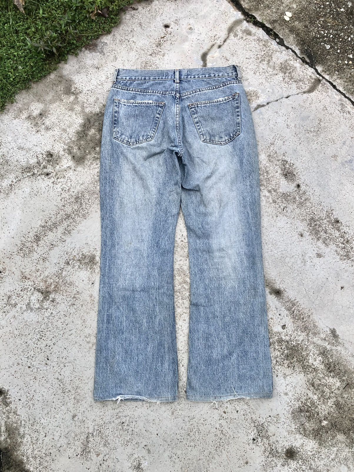 Hypebeast FLARED⚡️⚡️TEQUILA DISTRESSED JEANS Size US 30 / EU 46 - 6 Thumbnail