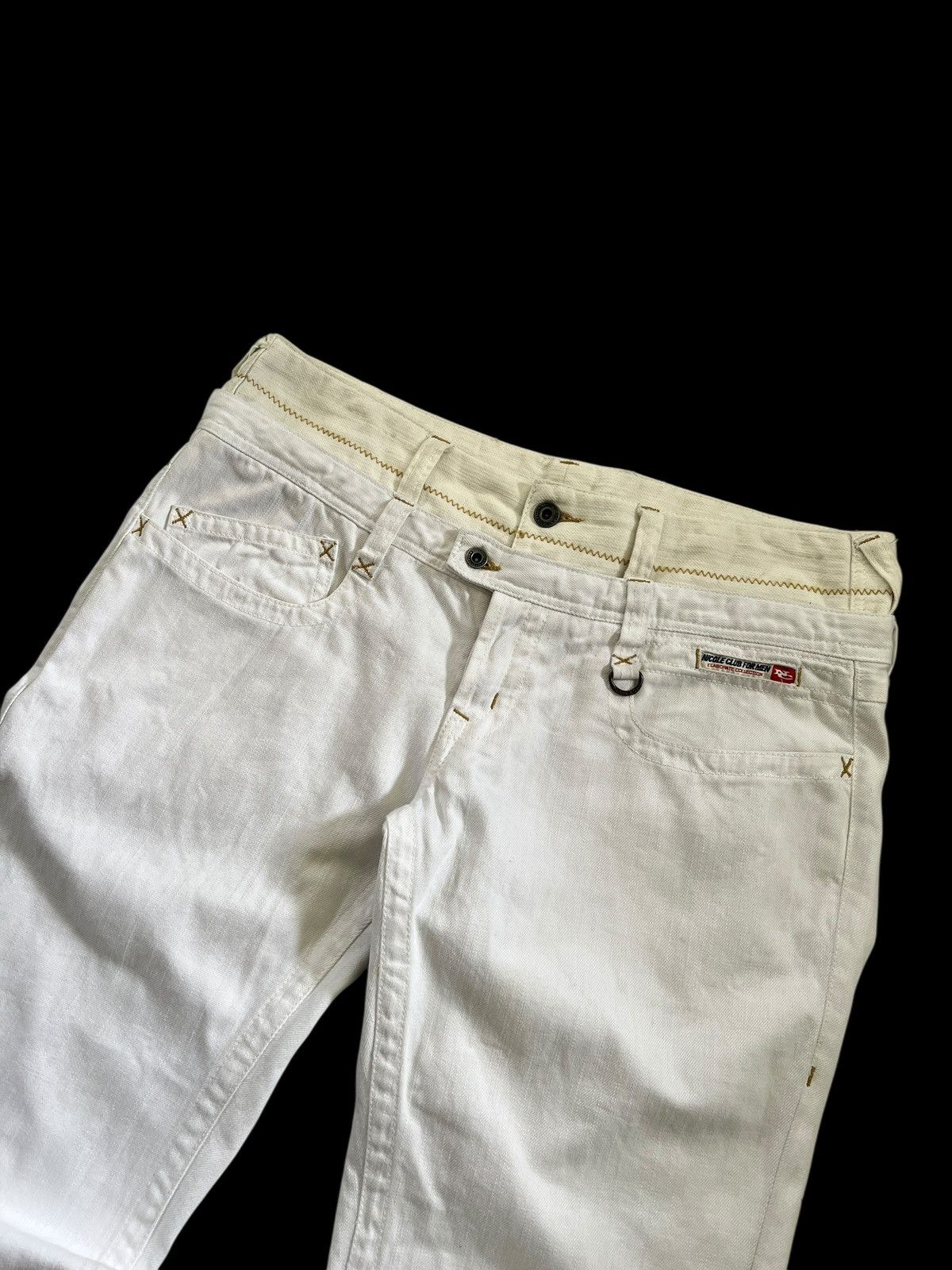 Nicole Club Nicole Club For Men Double Waist Twist Flare Denim Size US 35 - 4 Thumbnail