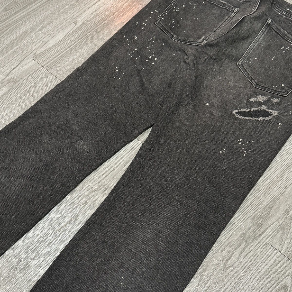 Marcelo Burlon Marcelo Burlon Splater Distressed Slim Jeans Size US 34 / EU 50 - 19 Thumbnail
