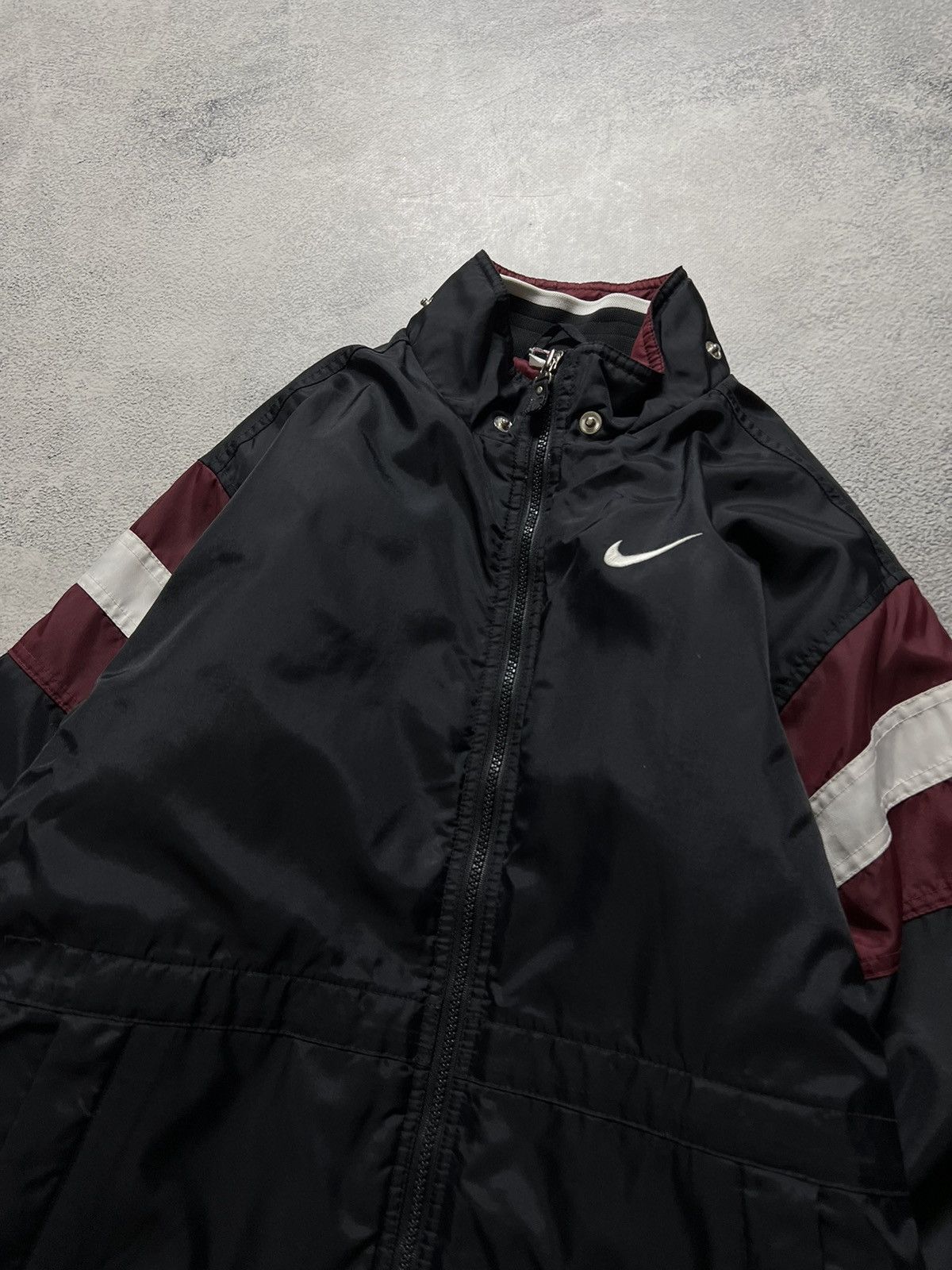 Nike × Vintage Vintage Y2k Nike 🖤 Nylon Spellout Big Logo Jacket 90’s Size US XS / EU 42 / 0 - 7 Thumbnail