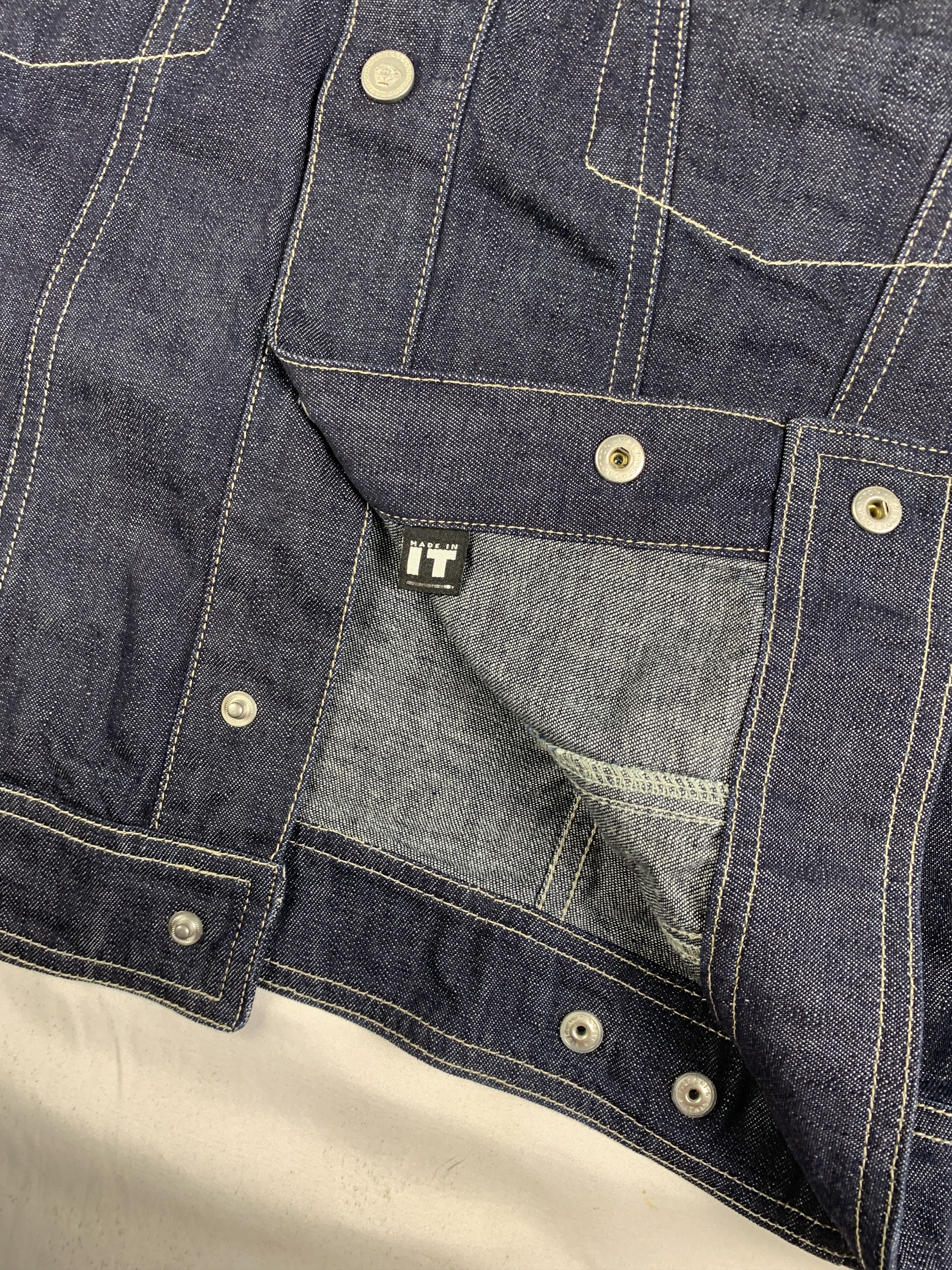 Versace Jeans Couture Versace Jeans Couture Indigo Snap Jeans Vest (M) Size M / US 6-8 / IT 42-44 - 5 Thumbnail
