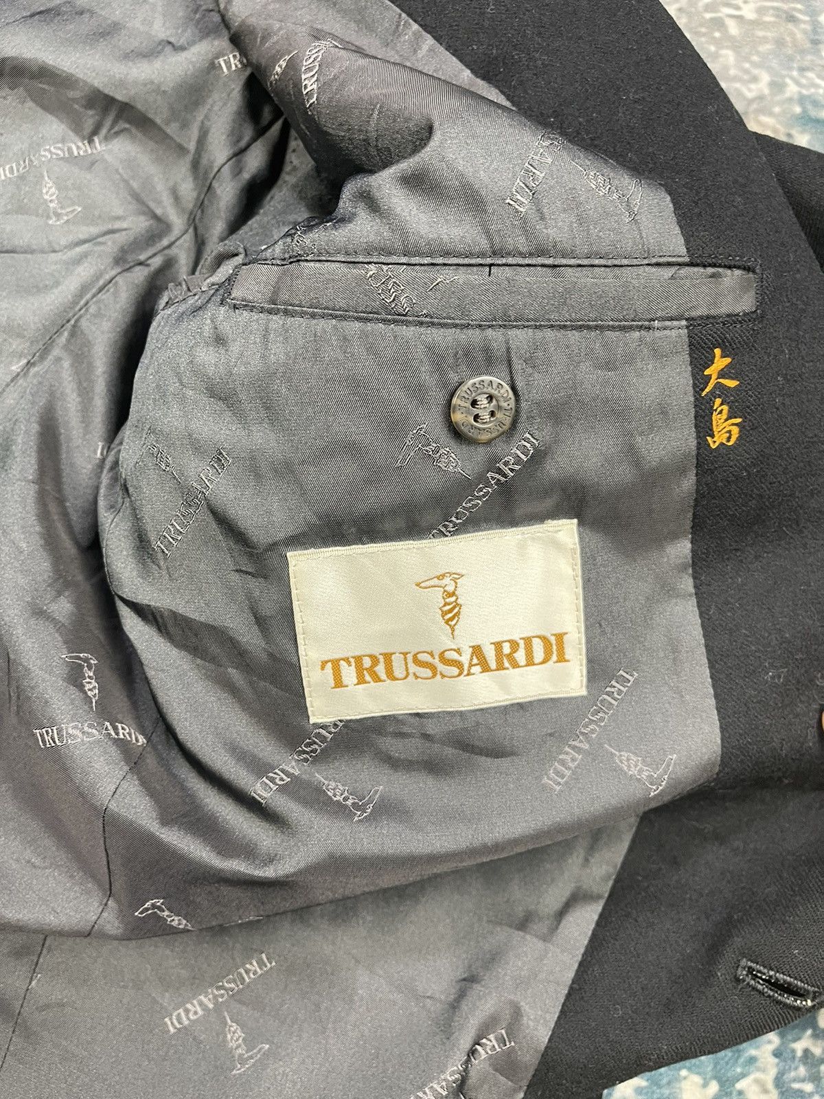 Trussardi Vintage Trussardi Single Breasted Wool Blazer Jacket Size US M / EU 48-50 / 2 - 13 Thumbnail
