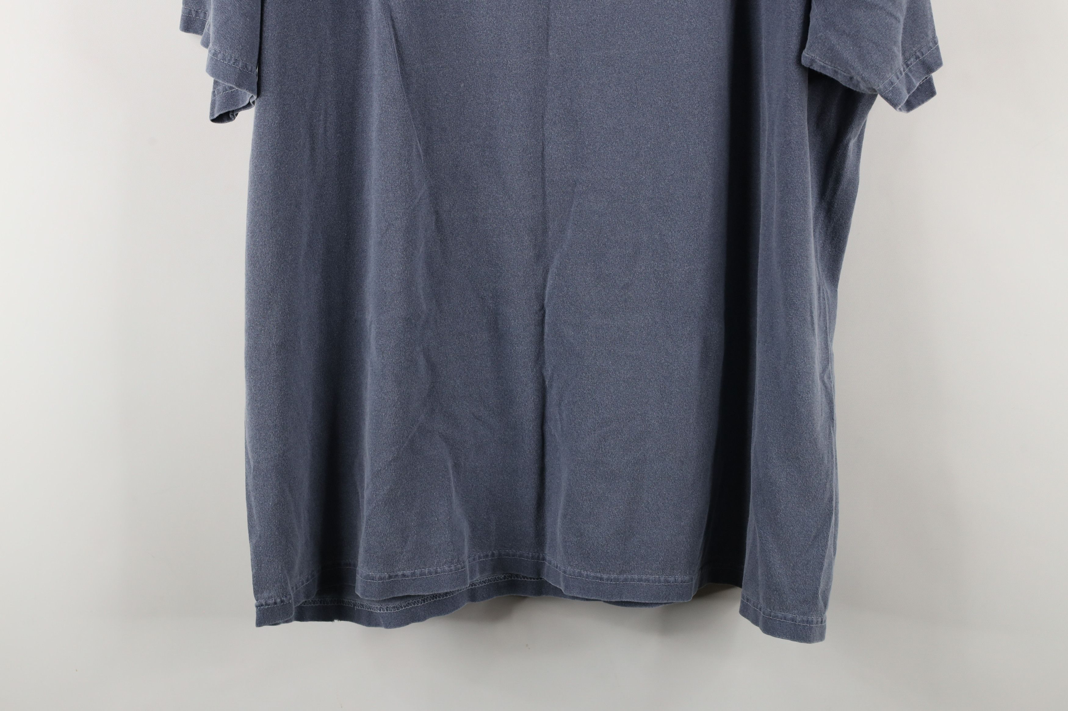 Vintage Vintage 90s Streetwear Stonewash Short Sleeve T-Shirt Blue Size US XL / EU 56 / 4 - 11 Thumbnail