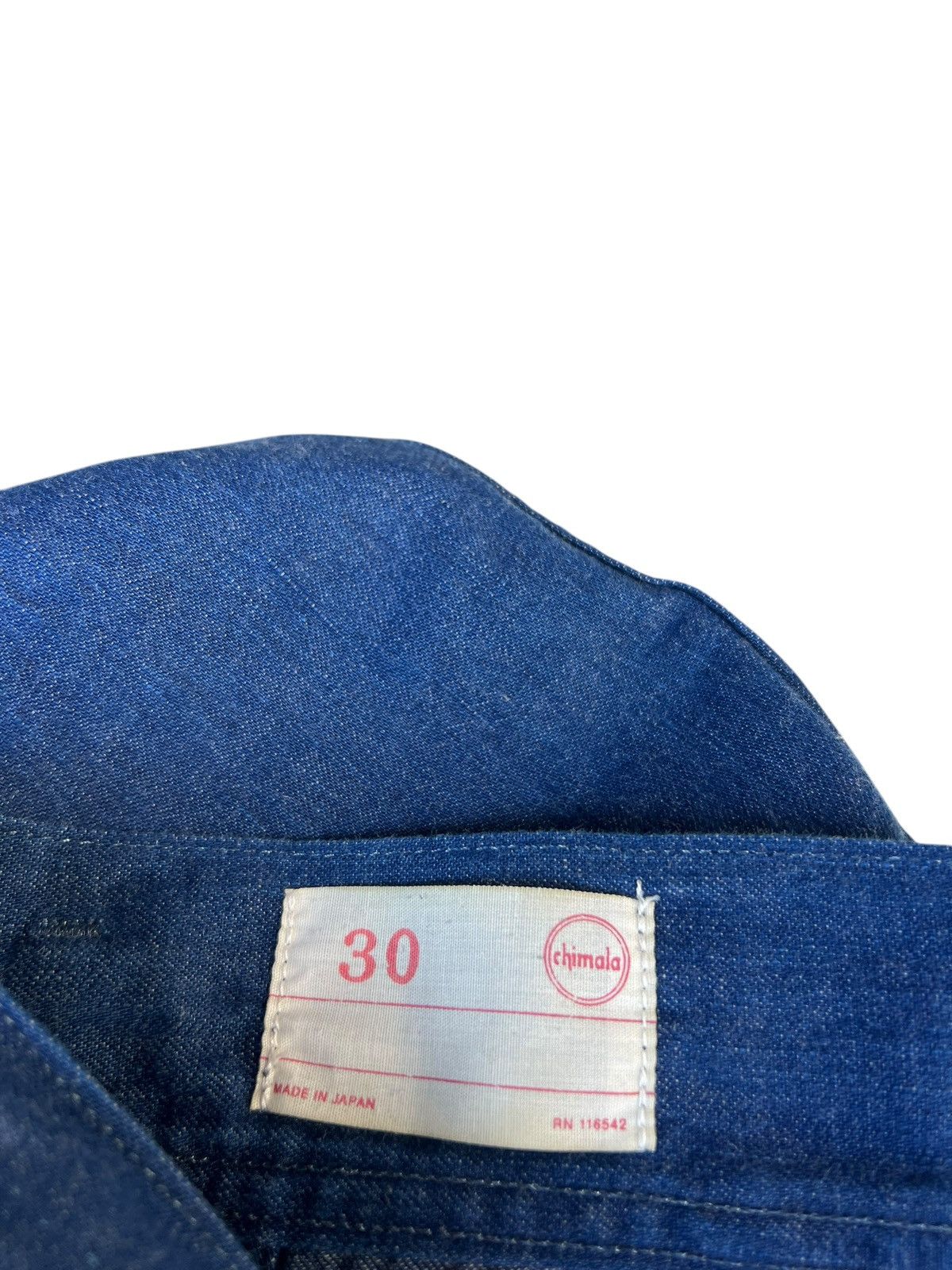 Chimala Chimala Indigo Blue Denim Cropped Baggy Trouser Pant Size US 32 / EU 48 - 21 Thumbnail