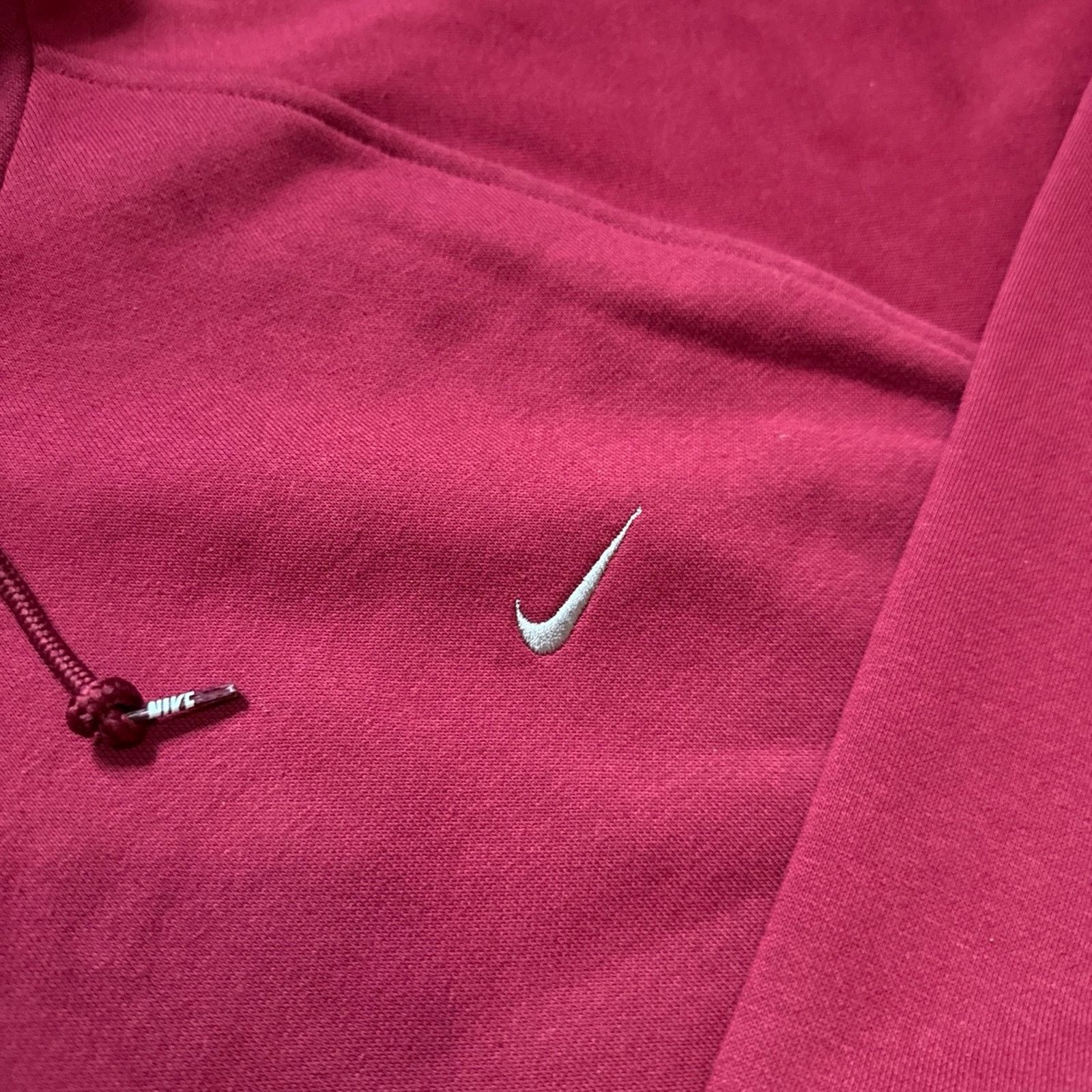 Nike 2007 Nike Solo Swoosh Maroon Hoodie Sweatshirt Size US XL / EU 56 / 4 - 4 Thumbnail