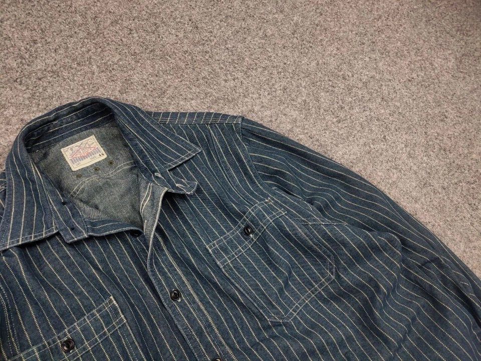 Japanese Brand Non Stock Flyer Japan Wabash Vent Hole Vintage Work Shirt Size US L / EU 52-54 / 3 - 8 Thumbnail