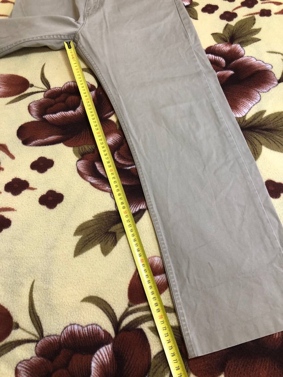Levi's Levis 505 Jeans Beige Relaxed Straight Denim Pants Casual Size US 34 / EU 50 - 14 Thumbnail