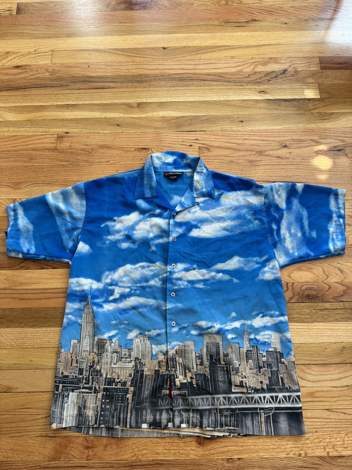 Vintage Vintage Y2K Button Up all over print New York City Size US XL / EU 56 / 4 - 1 Thumbnail