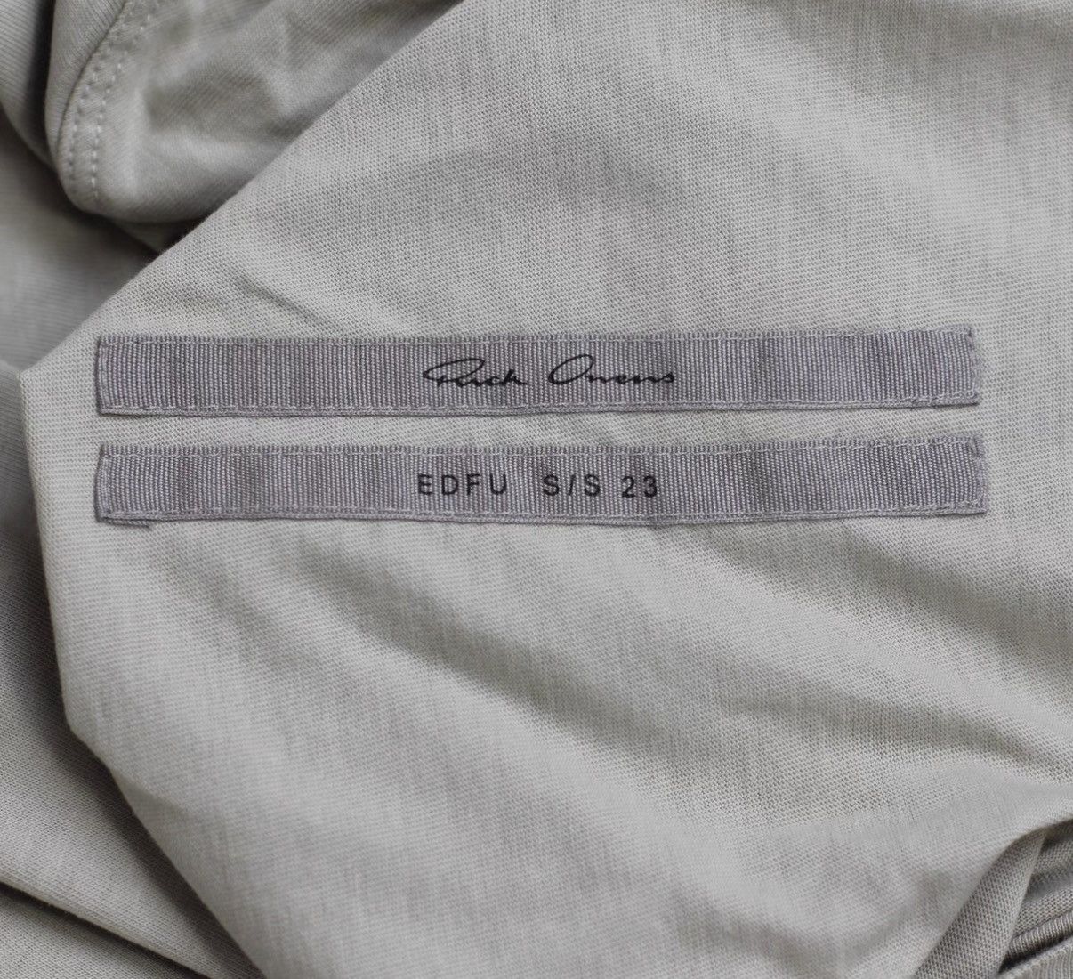 Rick Owens Rick Owens Mainline Cotton "Pagoda Demon Horn" Short Sleeve Size US XS / EU 42 / 0 - 5 Thumbnail