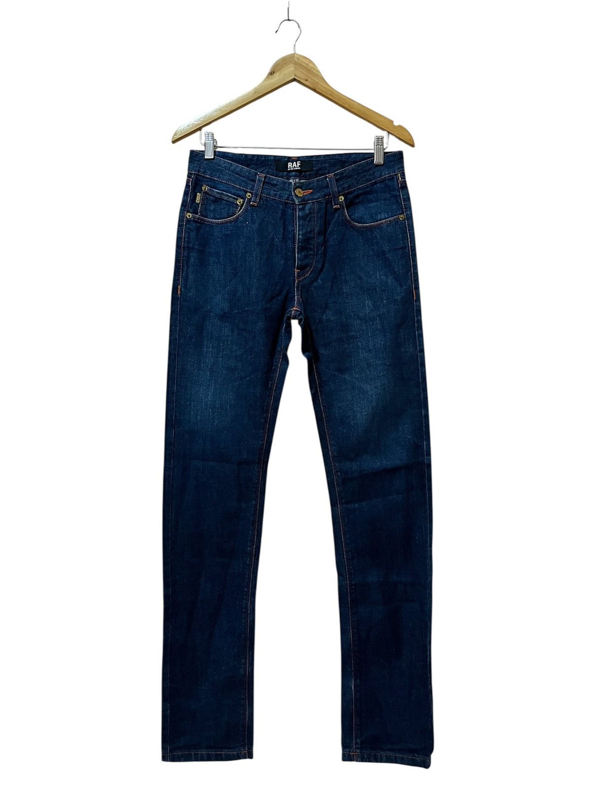 Raf by Raf Simons Raf By Raf Simons - Yellow Patent Back Pockets - Jeans Size US 30 / EU 46 - 1 Thumbnail