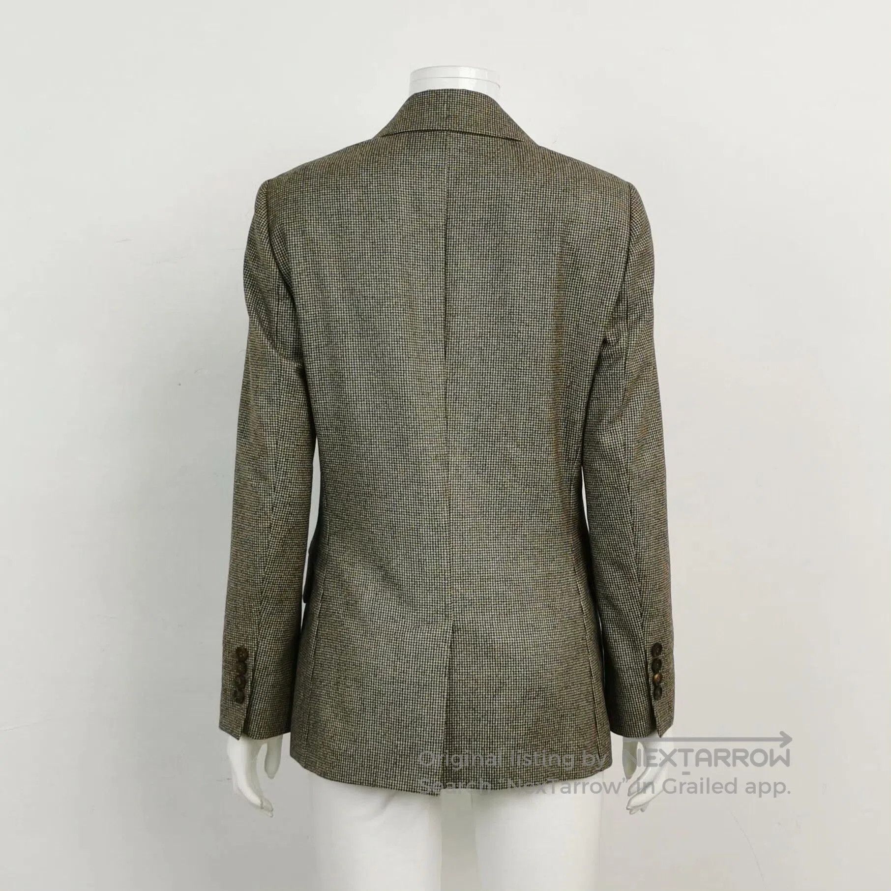 Brunello Cucinelli Brunello Cucinelli Houndstooth Wool Blazer. Size S / US 4 / IT 40 - 2 Thumbnail