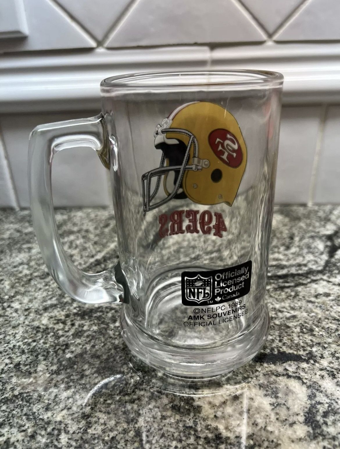 NFL San Fransisco 49ers RARE 1989 Vintage Beer Mug Size ONE SIZE - 2 Thumbnail