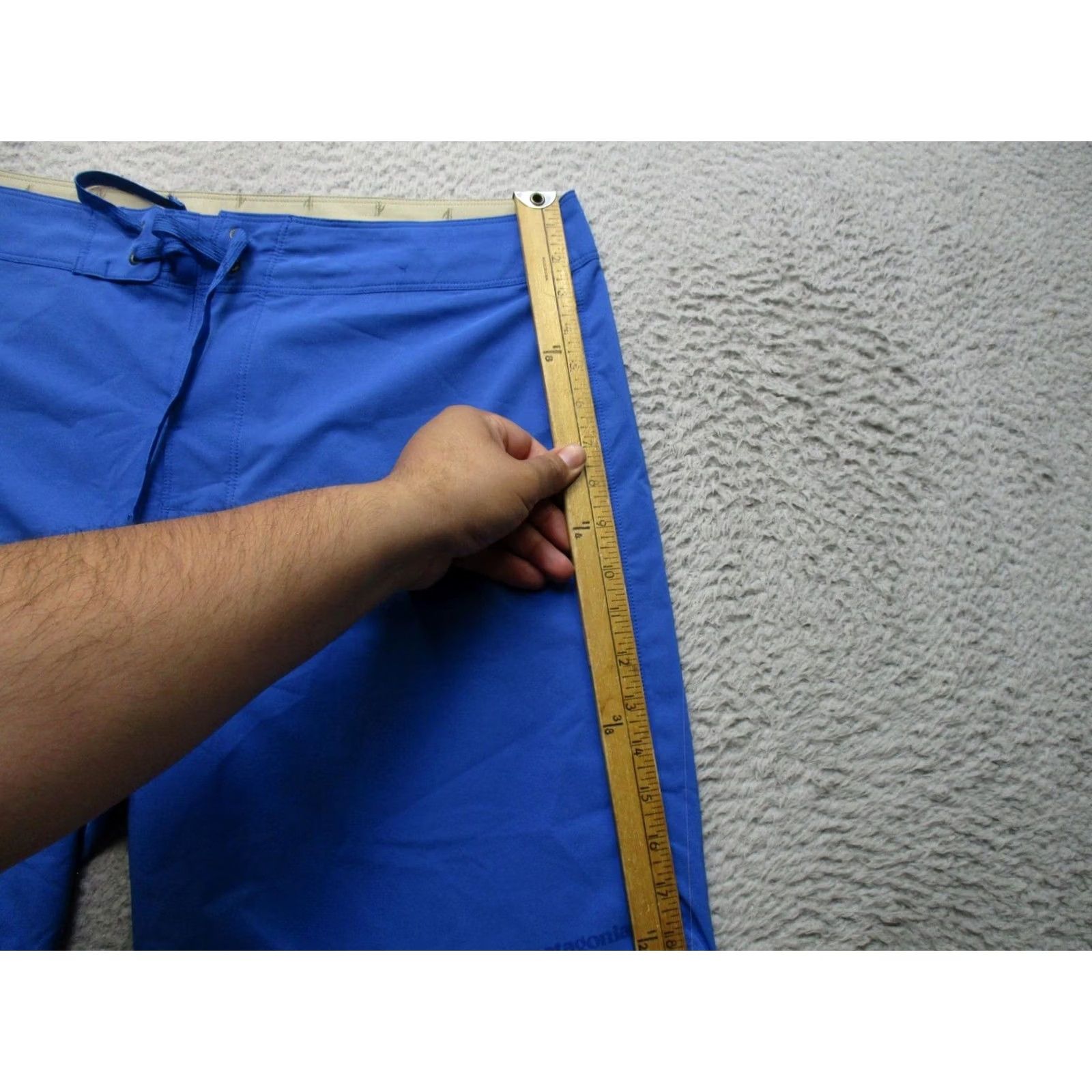 Patagonia Patagonia Board Shorts Mens 36 Blue Swim Trunks Surf Quick Dry Stretch Back Pocket Size US 36 / EU 52 - 5 Thumbnail