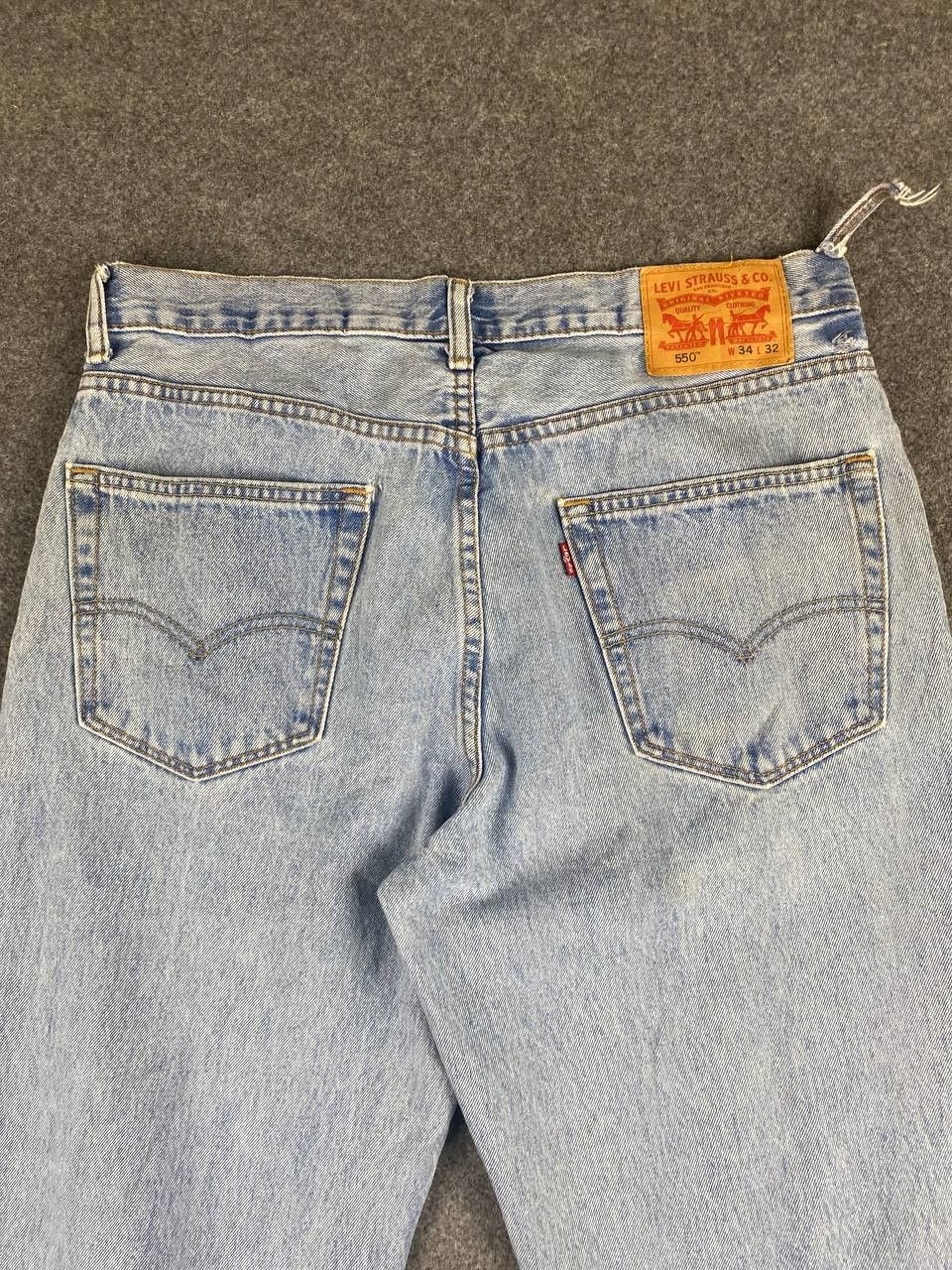 Levi's levis 550 lightwash denim nice design Size US 35 - 3 Thumbnail