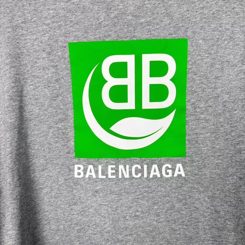 Balenciaga Balenciaga Eco-friendly logo printed round neck pullover sh Size US XL / EU 56 / 4 - 4 Thumbnail