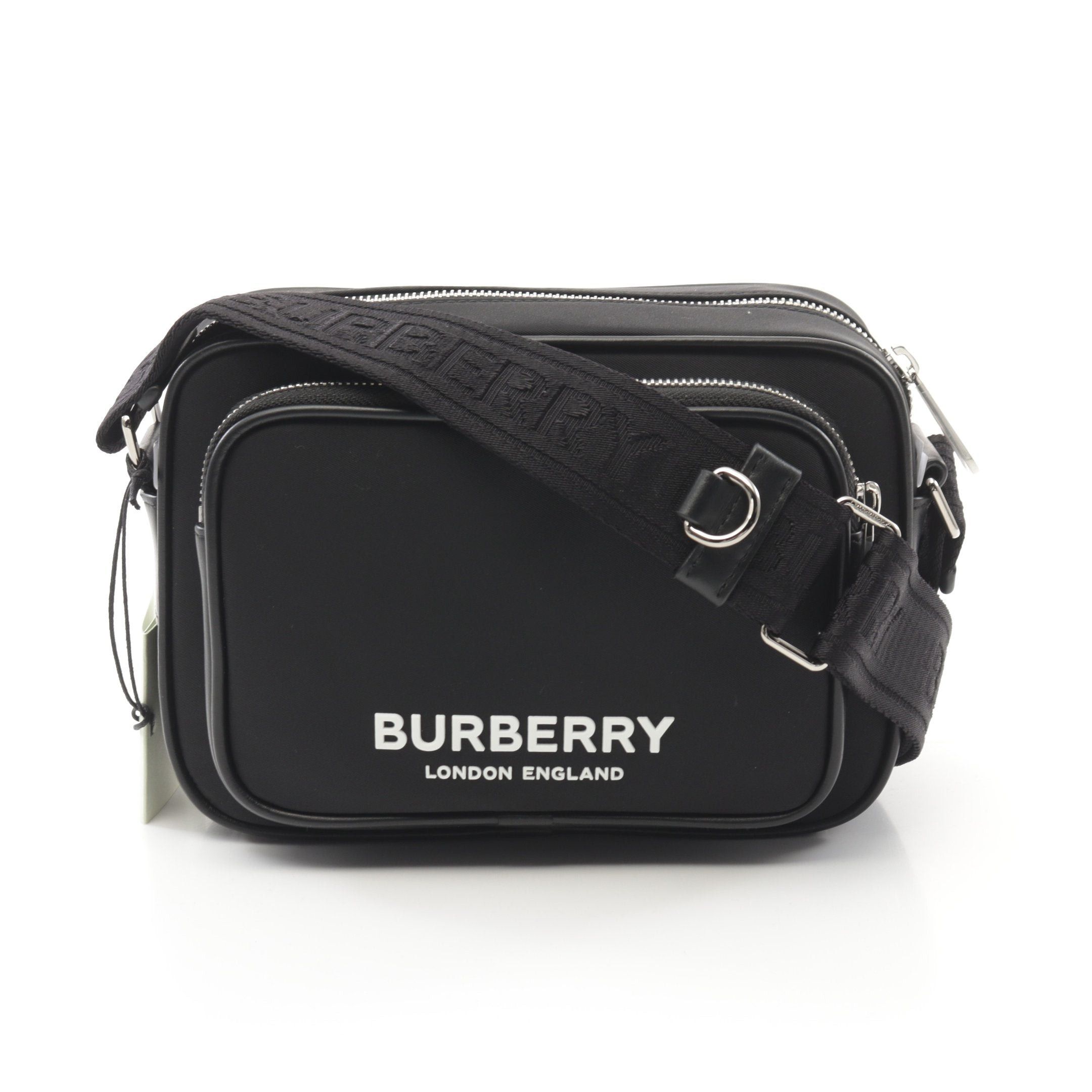 Burberry Burberry Crossbody Bag Shoulder Nylon Leather Black Logo Size ONE SIZE - 1 Thumbnail
