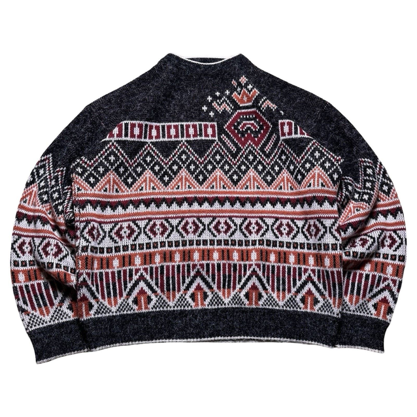 Sears Vintage Sears Mens Store Sweater Men Large Black Geometric Size US L / EU 52-54 / 3 - 1 Thumbnail