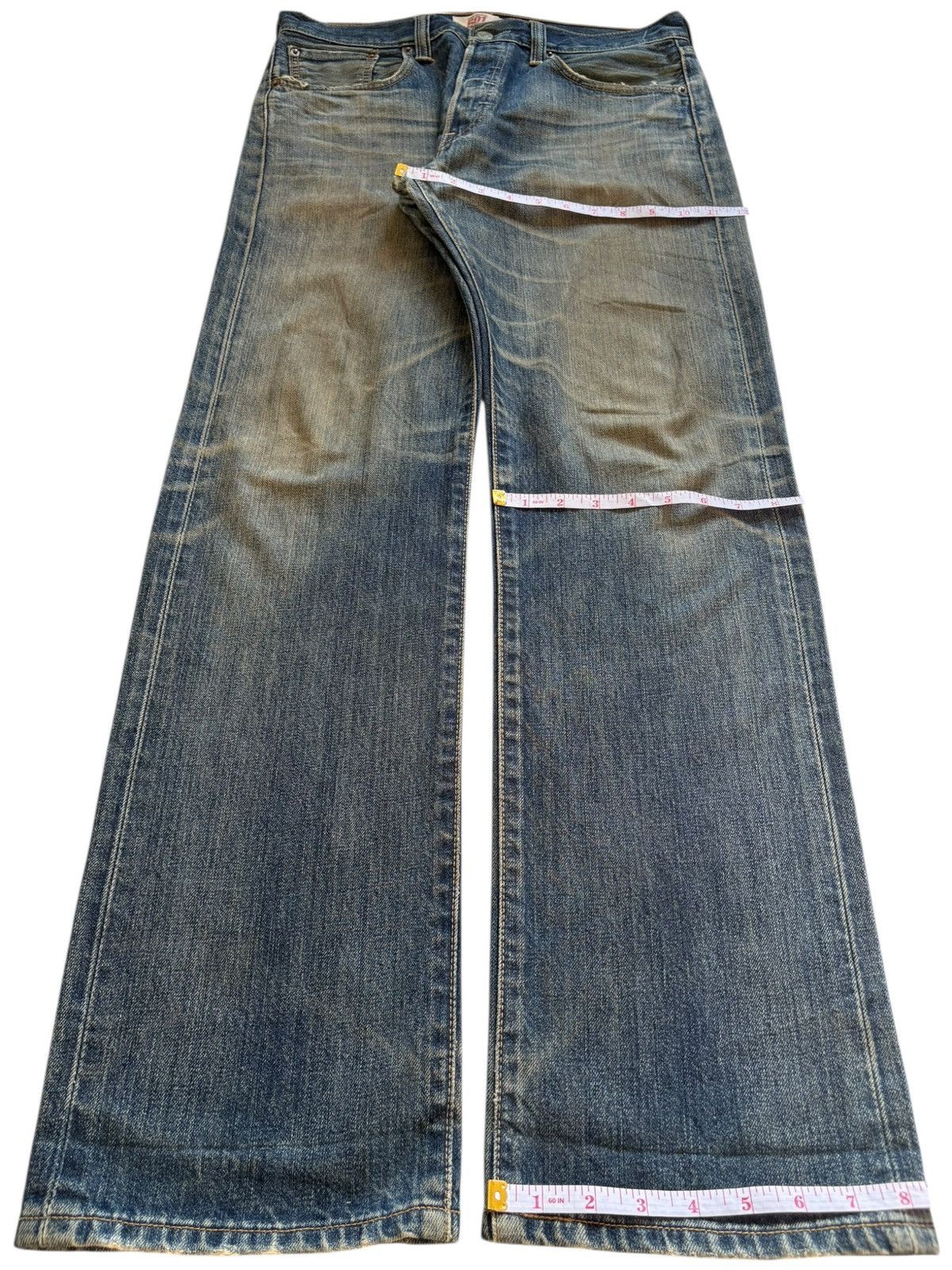 Levi's Vintage 90s Levis 501 Rusty Wash Distressed Loose Baggy Jean Size US 32 / EU 48 - 14 Thumbnail