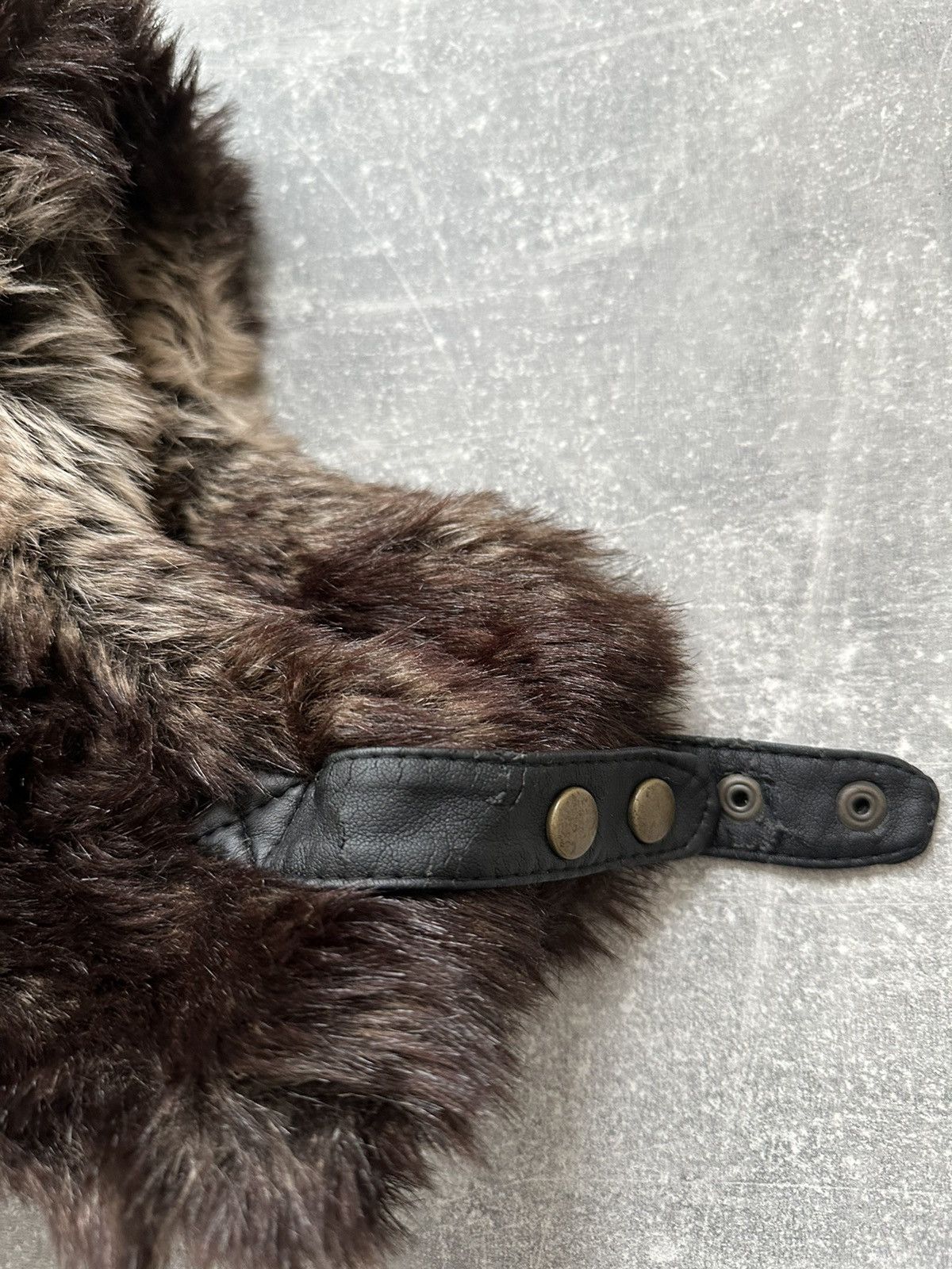 Hysteric Glamour × Japanese Brand Crazy Y2k Mohair Fuzzy Hat Ushanka Punk Winter Size ONE SIZE - 6 Thumbnail