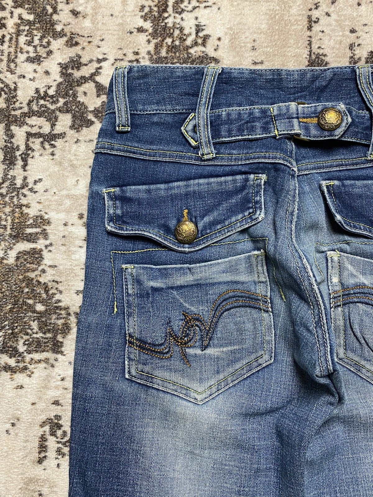 If Six Was Nine Rare Trash Denim Bootcut Size US 29 - 13 Thumbnail