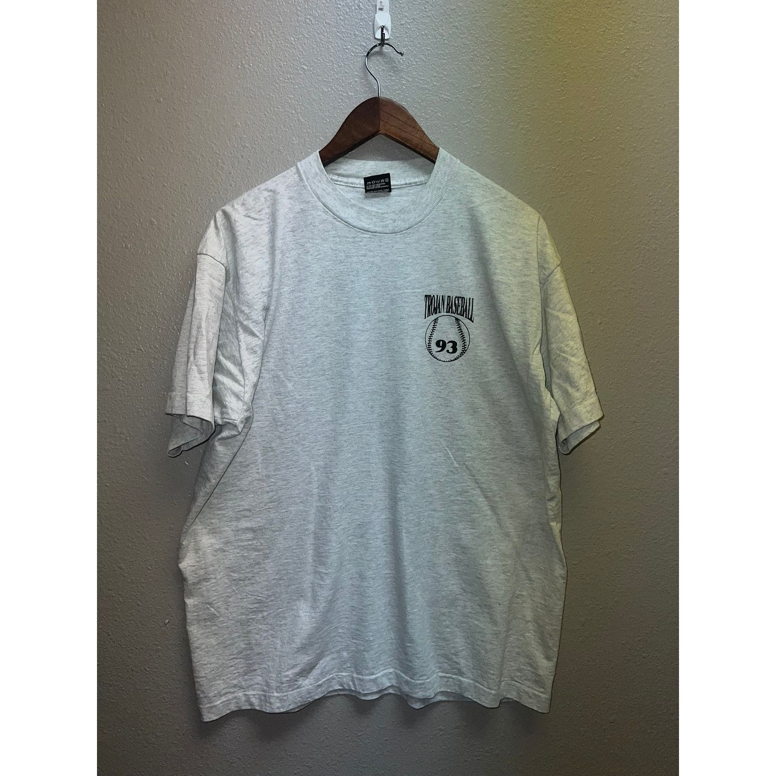Fruit Of The Loom Vintage Baseball Shirt Trojan Baseball Fever Catch It Tee XL Size US XL / EU 56 / 4 - 2 Thumbnail