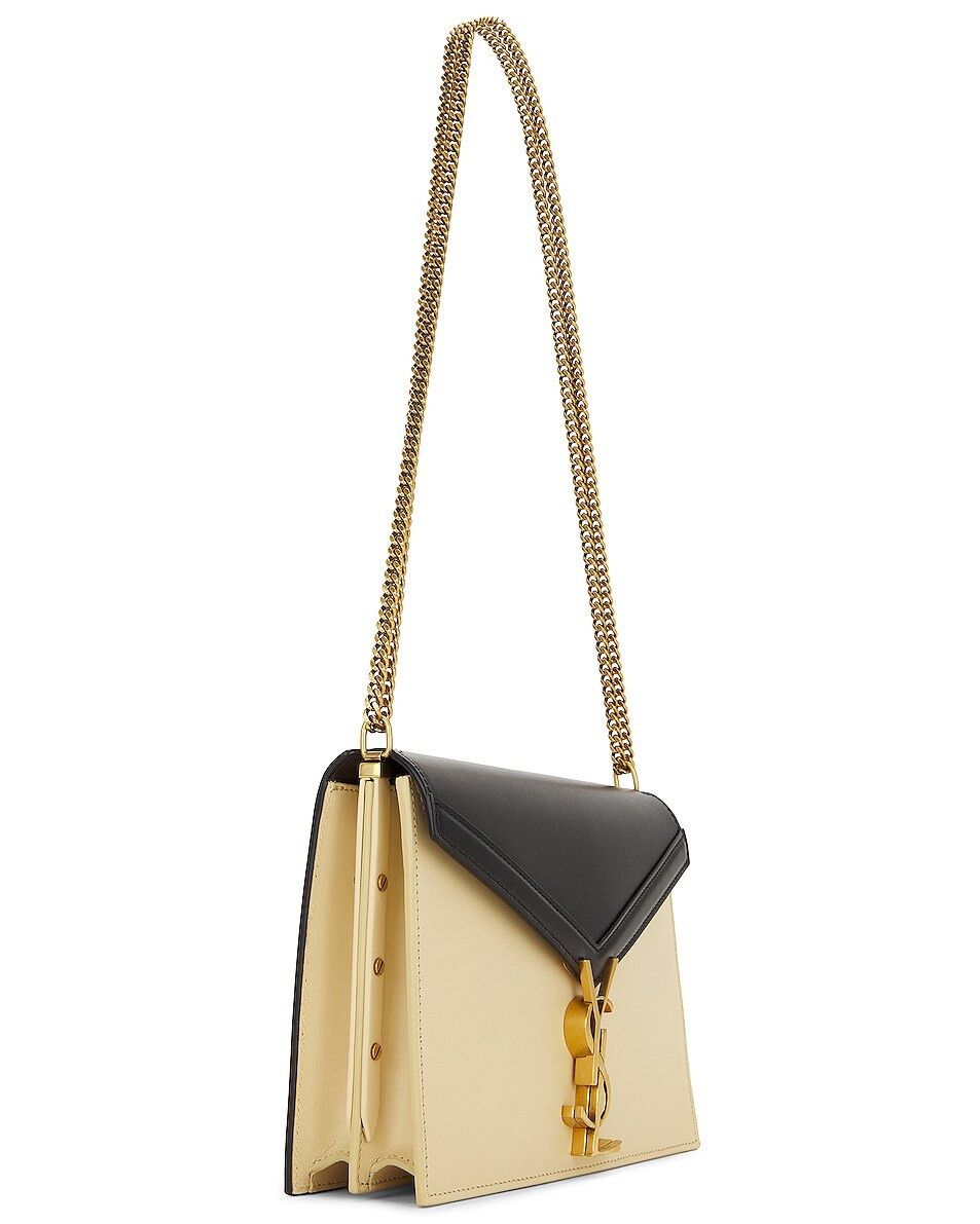 Saint Laurent Paris o1bcso1str0425 Size: OS/Cassandra Chain Bag in Black/Cream Size ONE SIZE - 3 Thumbnail