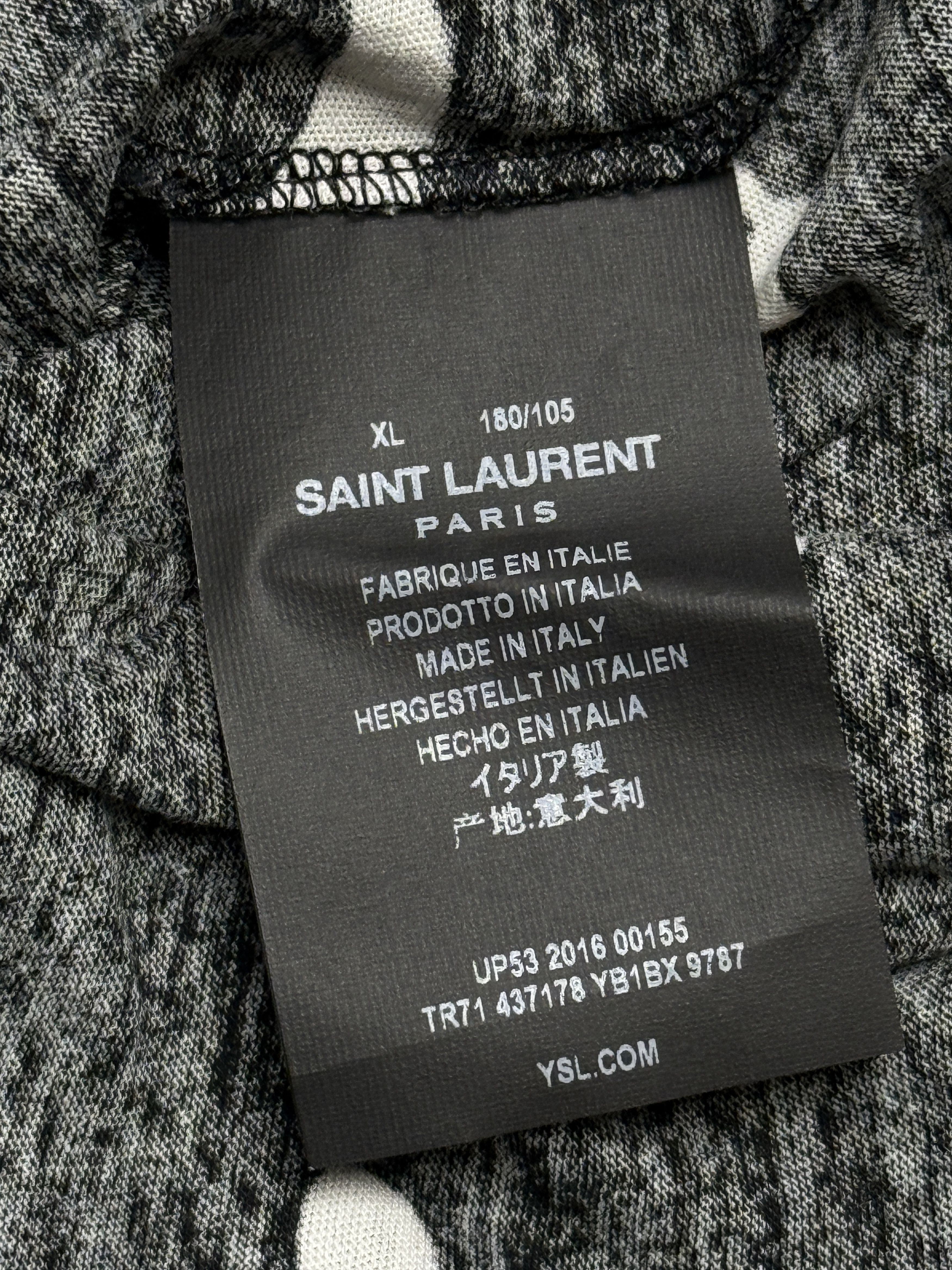 Saint Laurent Paris Saint Laurent Hedi music note tee Size US L / EU 52-54 / 3 - 4 Thumbnail