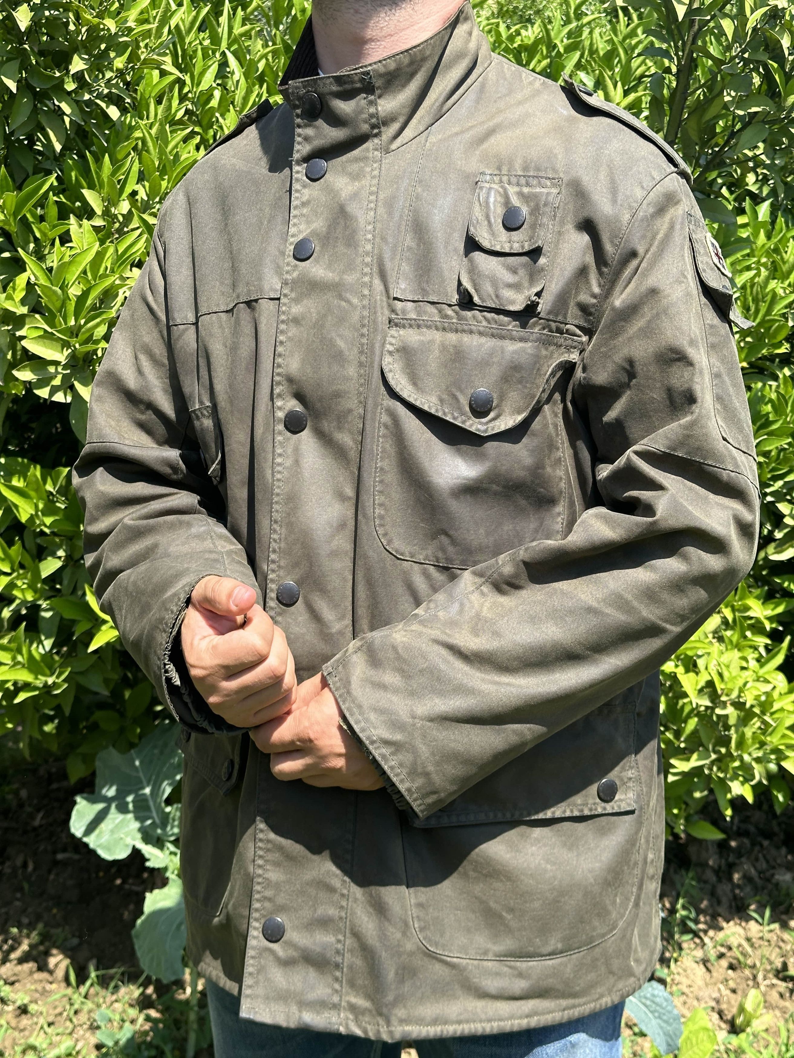 Barbour cowen commando wax jacket best sale