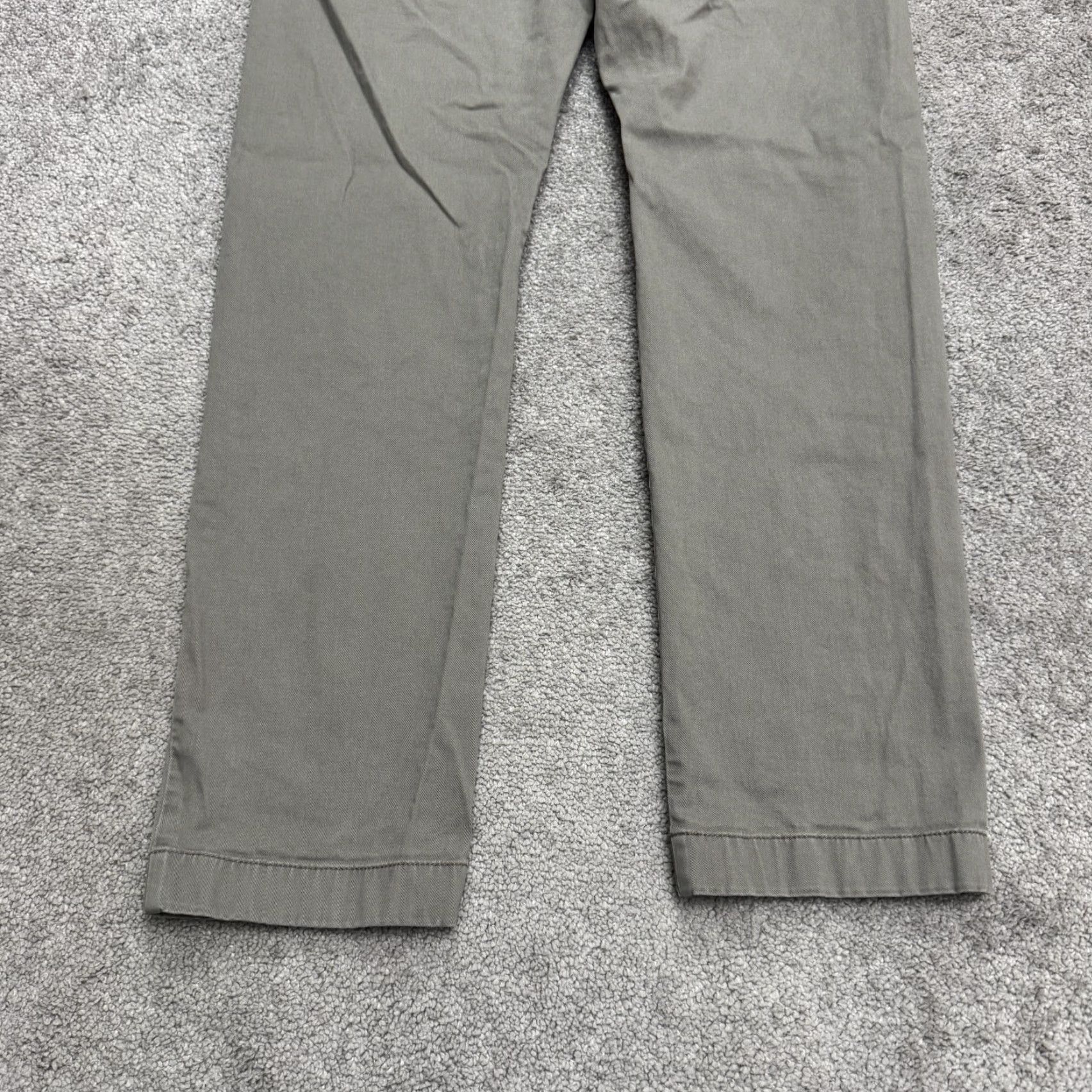 J.Crew J.Crew 484 Slim Fit Chino Pants Mens 35x32 Gray Flat Front Straight Leg Cotton Size US 35 - 4 Thumbnail