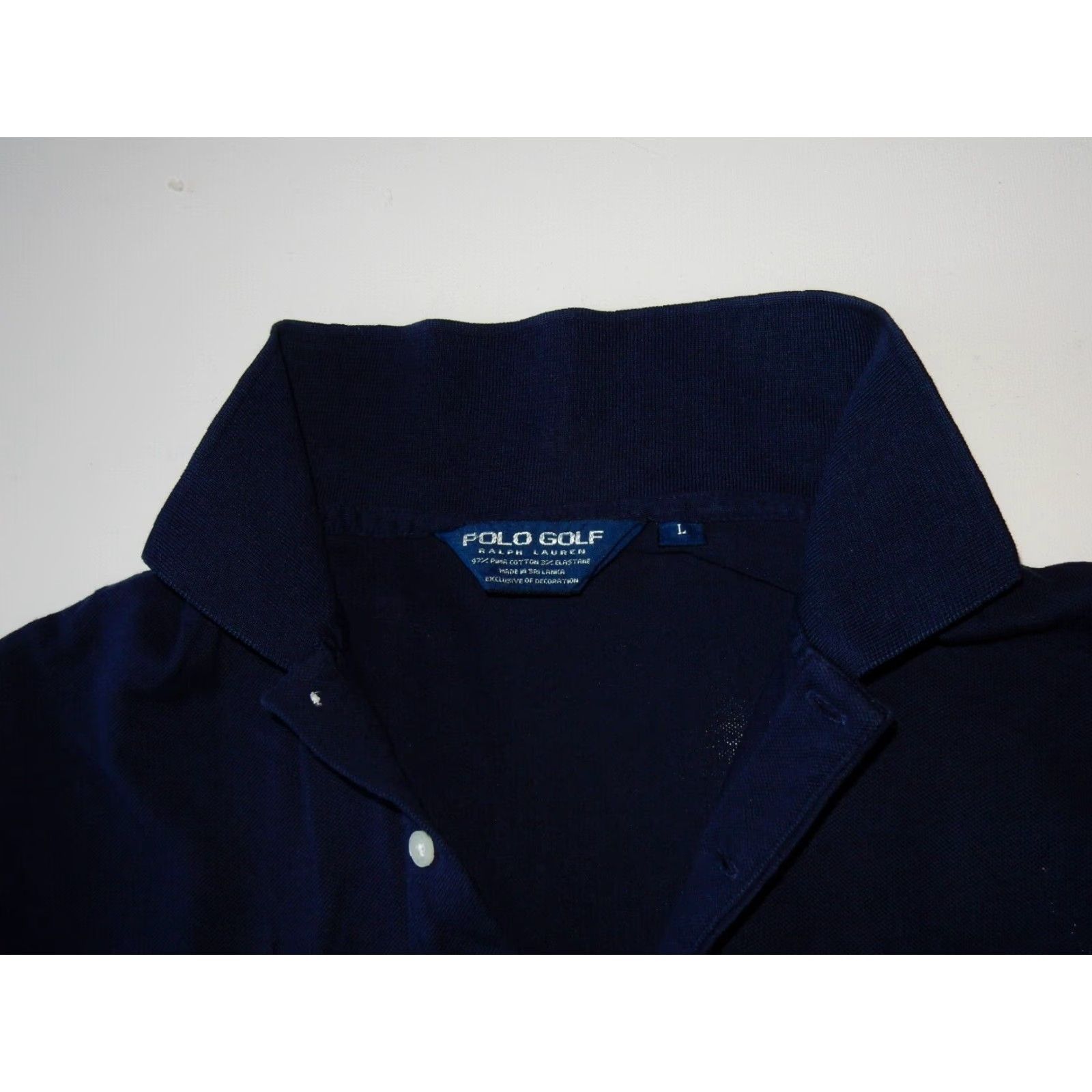 Ralph Lauren VINTAGE Polo Golf Men's Polo Shirt Size Large Blue Cotton Short Sleeve 90s Ralph Lauren Size US L / EU 52-54 / 3 - 4 Thumbnail