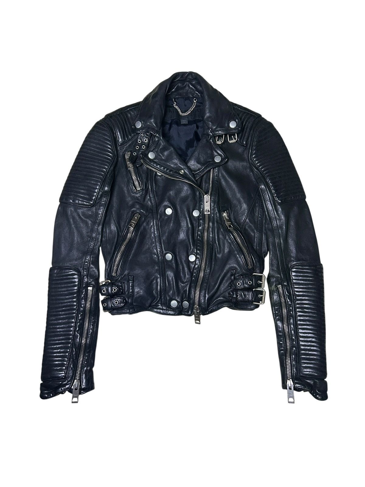 Burberry Prorsum S/S 11 Loseley Moto Jacket Size XS / US 0-2 / IT 36-38 - 1 Thumbnail