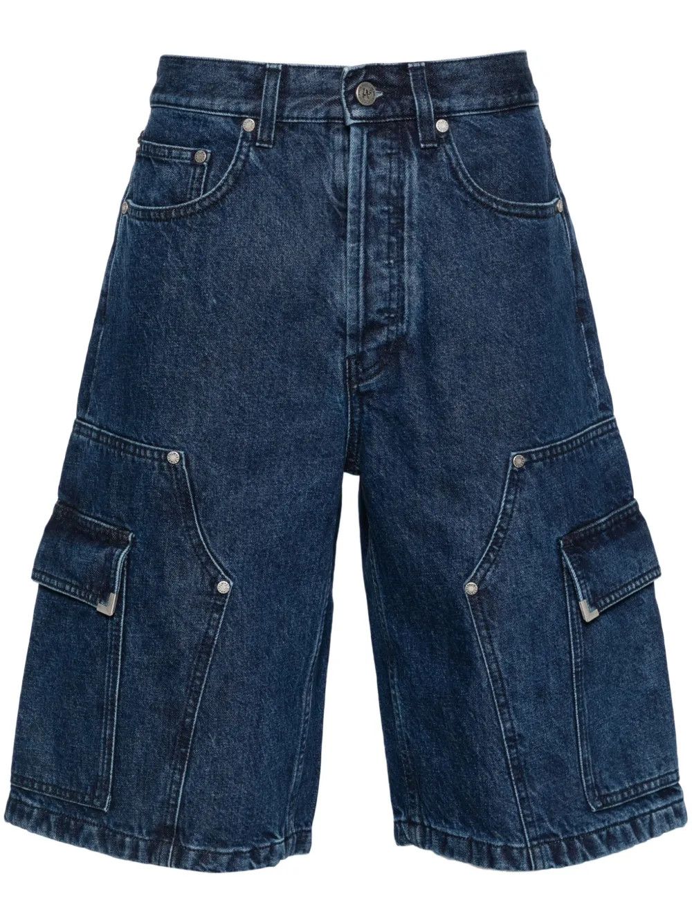 Palm Angels o1y0325 Denim Short in Blue Size US 34 / EU 50 - 1 Thumbnail