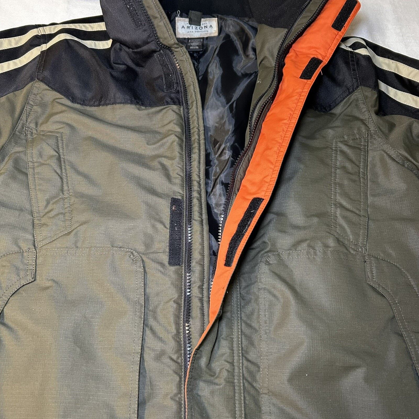 Arizona Jean Co. Arizona Boys L 14/16 Puffer Coat Jacket Ski Green Black Hood Size L / US 10 / IT 46 - 12 Thumbnail