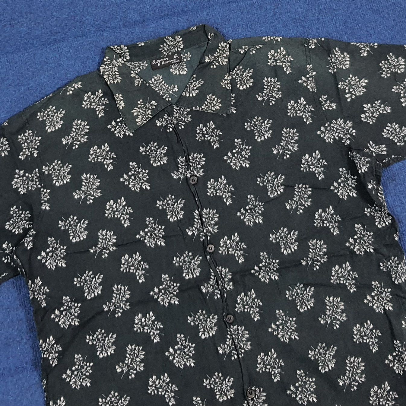 agnes b. Vintage Agnes b. Floral Printed Button Up Shirt C299N29 Size US M / EU 48-50 / 2 - 2 Thumbnail