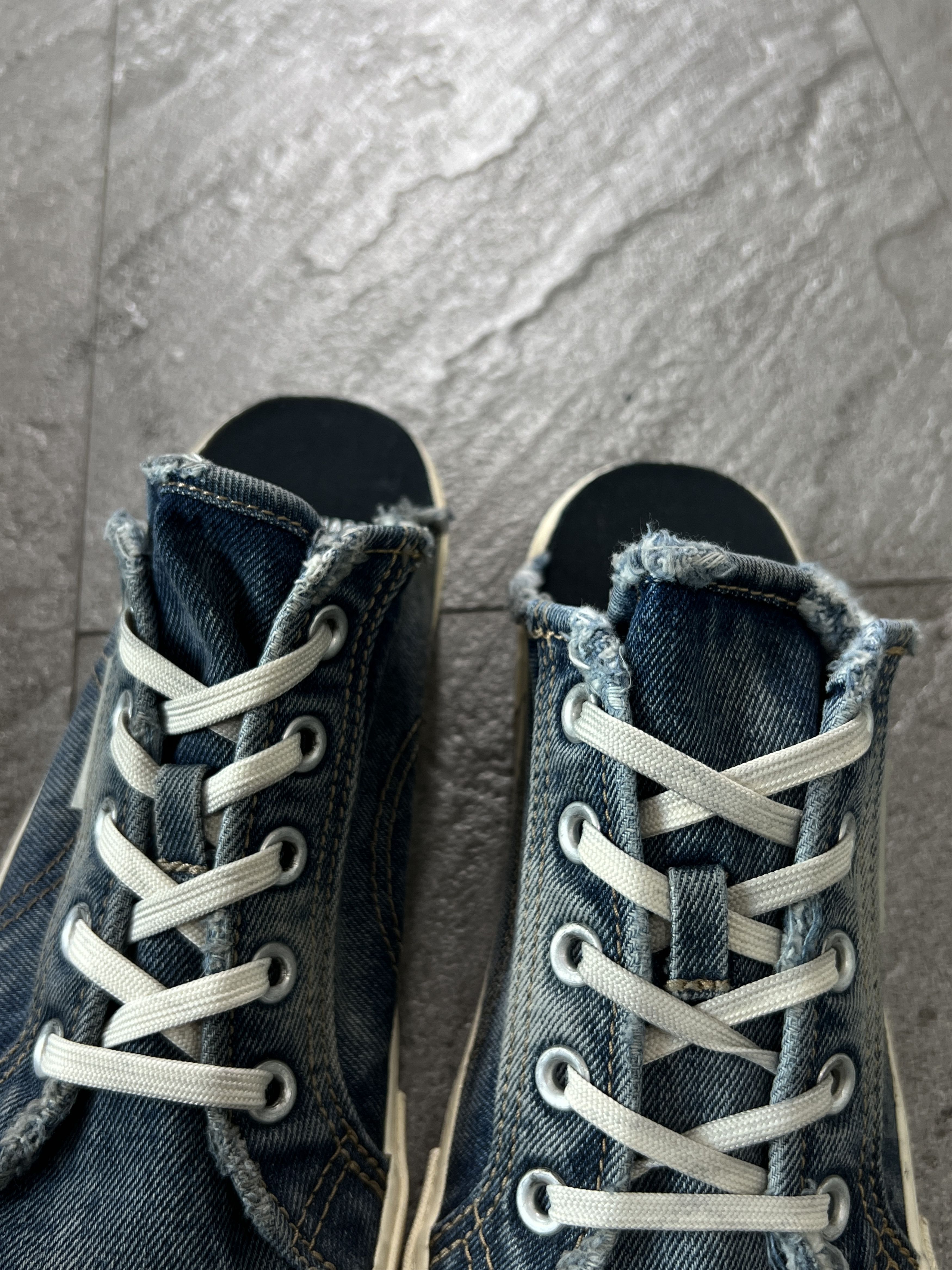 Balenciaga Balenciaga Paris Mule Denim Sneakers Distressed EU42 Size US 9 / EU 42 - 5 Thumbnail