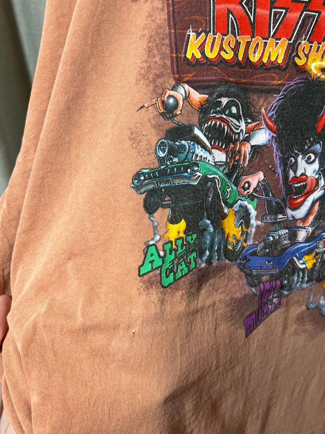 KISS × Vintage Vintage 03-04's Kiss Kustom Shop shirt BN Size US XXL / EU 58 / 5 - 8 Thumbnail
