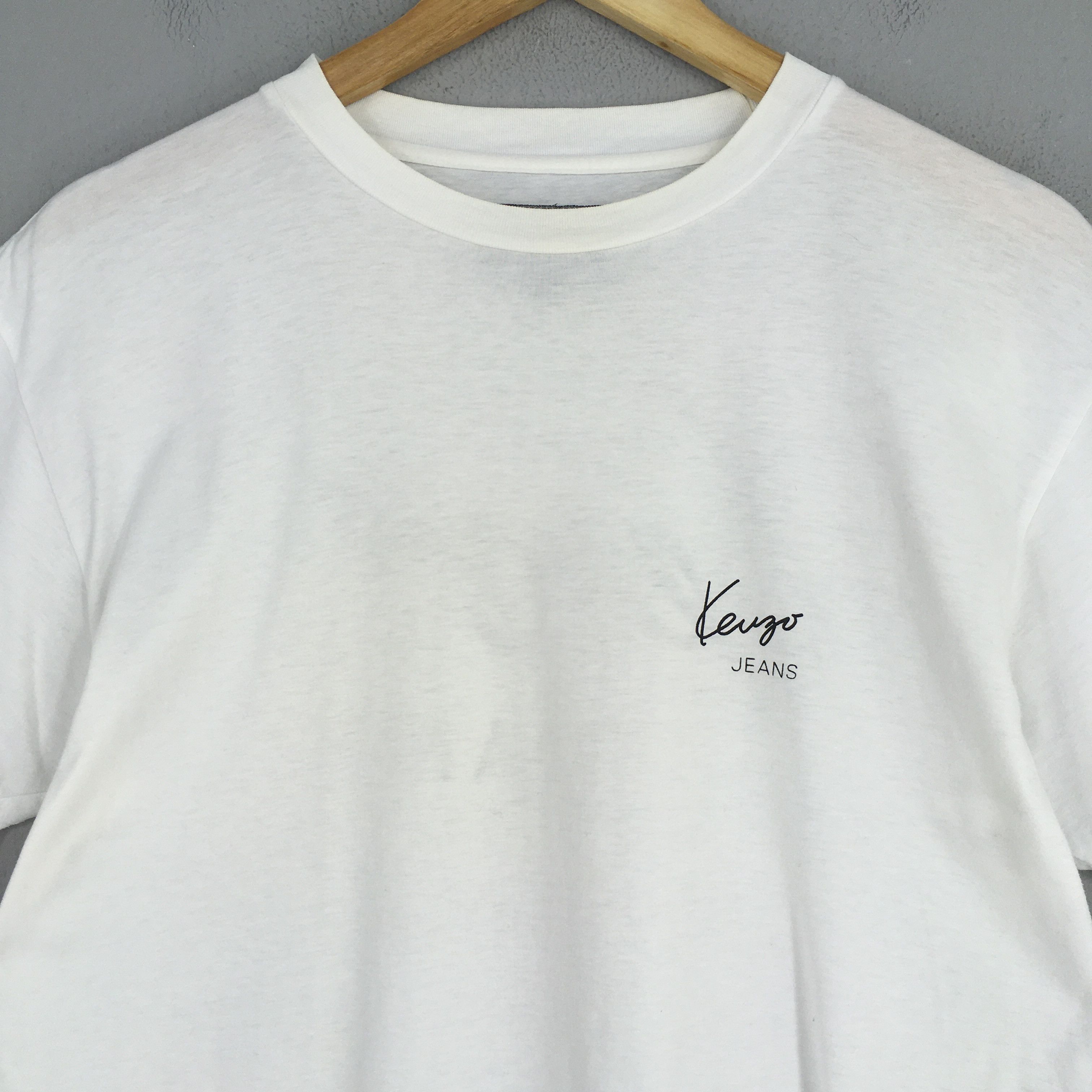 Kenzo Vintage Kenzo Japan Kanagawa White Tshirt Medium Size US M / EU 48-50 / 2 - 2 Thumbnail