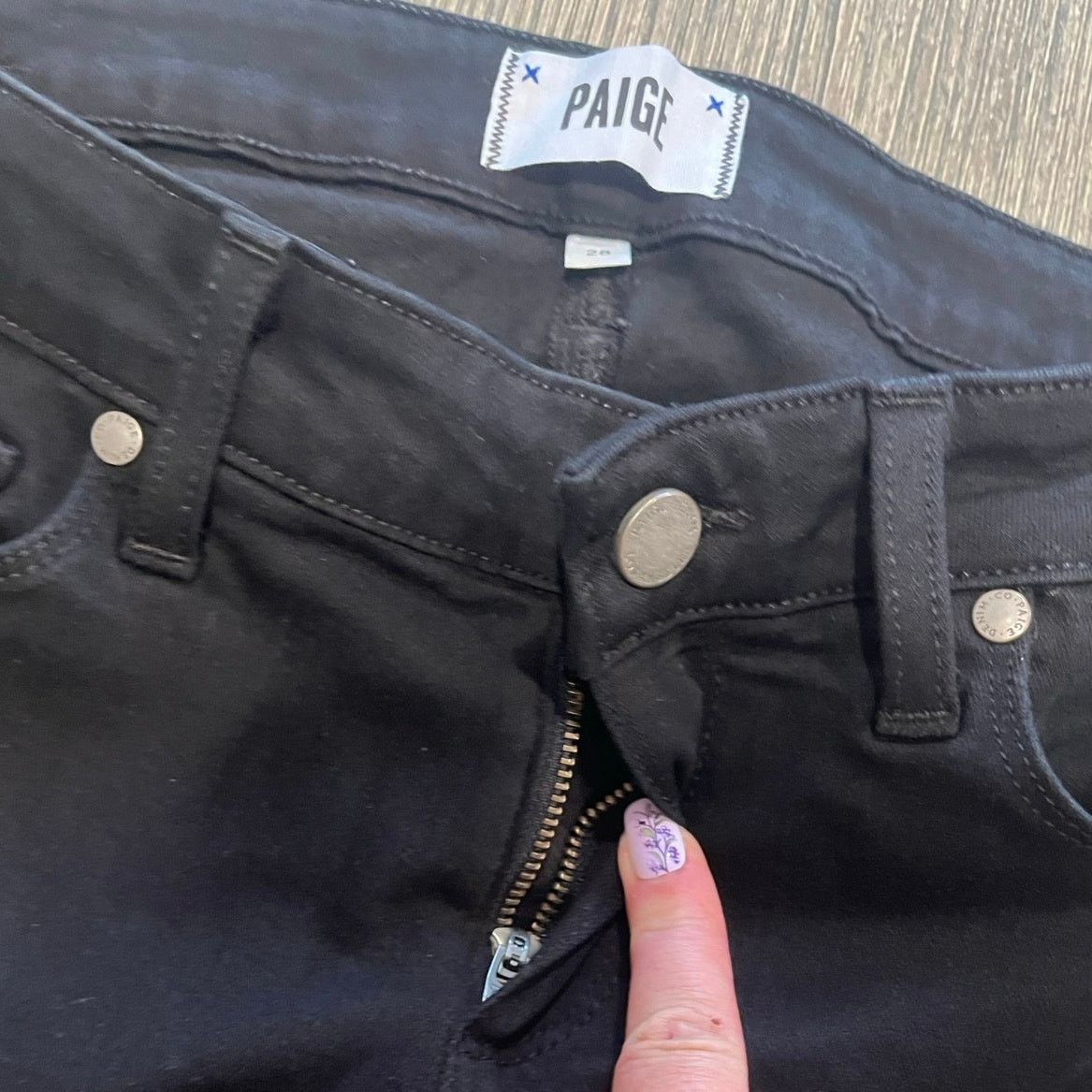Paige Paige Verdugo Ultra Skinny Jeans Mid-Rise Black Size 28 Size 28" / US 6 / IT 42 - 6 Thumbnail